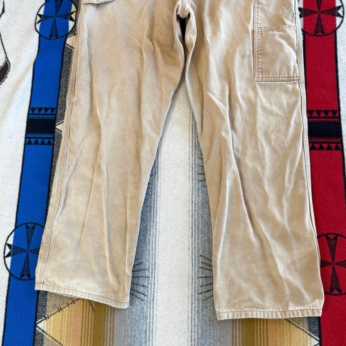 Dickies VINTAGE Dickies Carpenter Canvas Jeans Pants 40x32 Regular Brown Men 90s Workwear Size US 40 / EU 56 - 7 Thumbnail