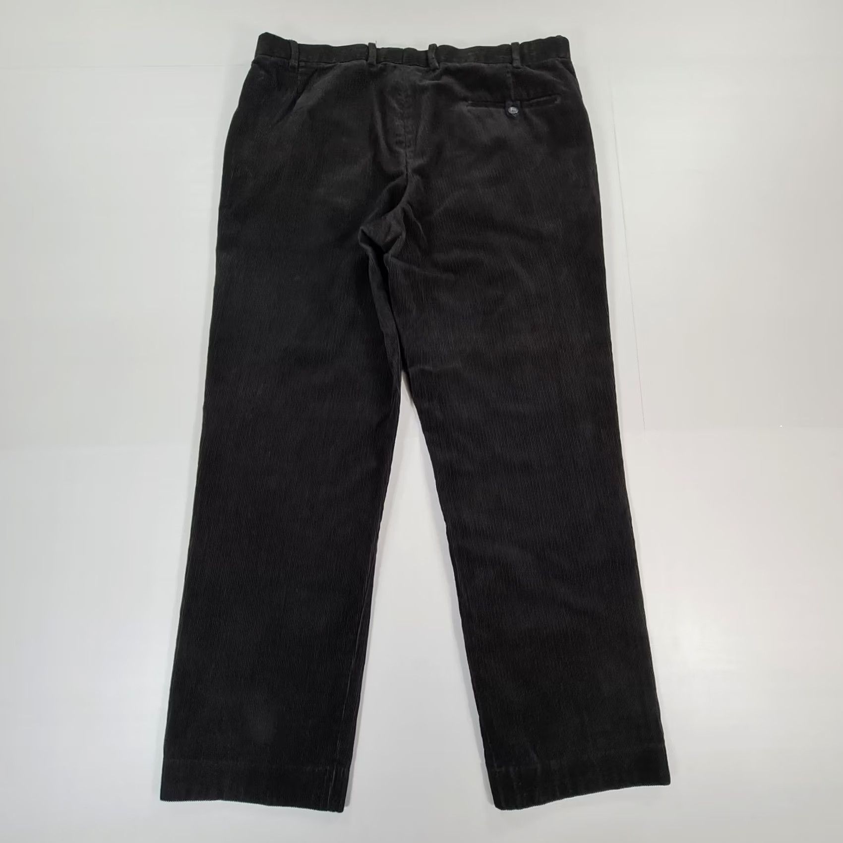 Marks & Spencer M&S Sartorial Mens Trousers Black W38 L31 Corduroy Pants Casual Chino Flat Front Button Zip Pockets Regular Mens Size US 38 / EU 54 - 8 Thumbnail