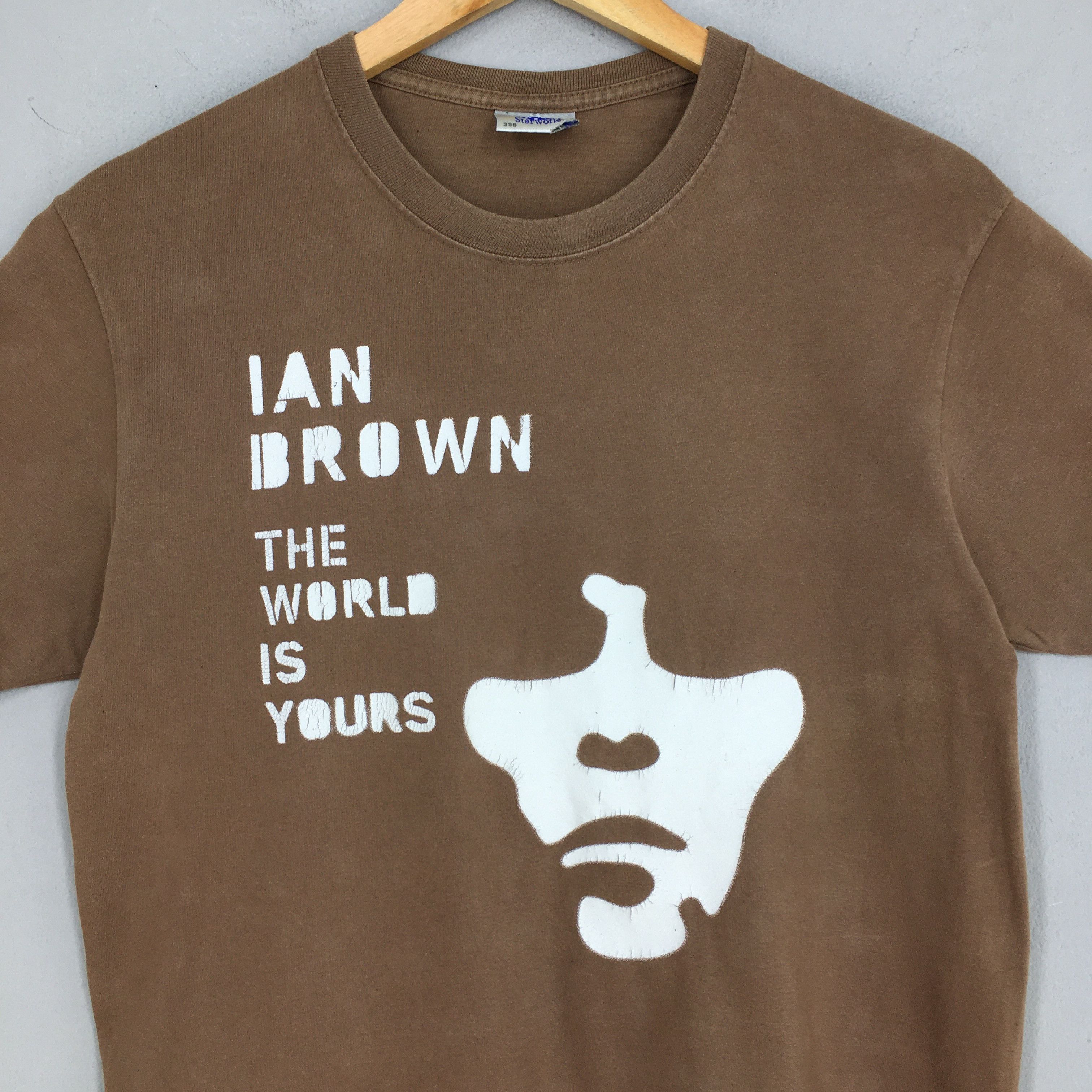 Stone Rose × THE WORLD IS YOURS Vintage Y2K Ian Brown The World Is Yours T shirt Small Size US S / EU 44-46 / 1 - 2 Thumbnail