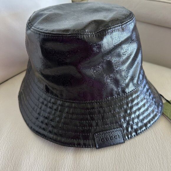 Gucci NWT GUCCI GG MONOGRAM LOGO BUCKET HAT MADE IN ITALY 760144 S Size ONE SIZE - 7 Thumbnail