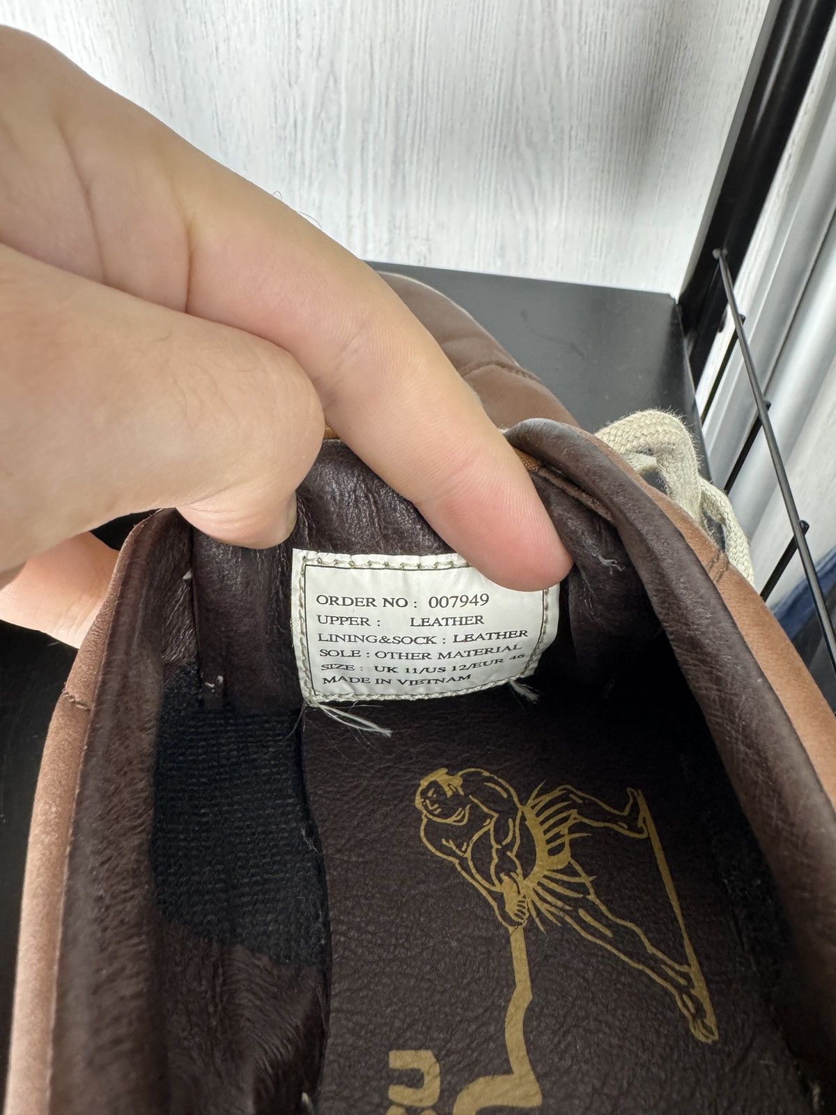 Evisu Evisu Maniacs vintage y2k brown leather rare size US12 46 Size US 12 / EU 45 - 13 Thumbnail