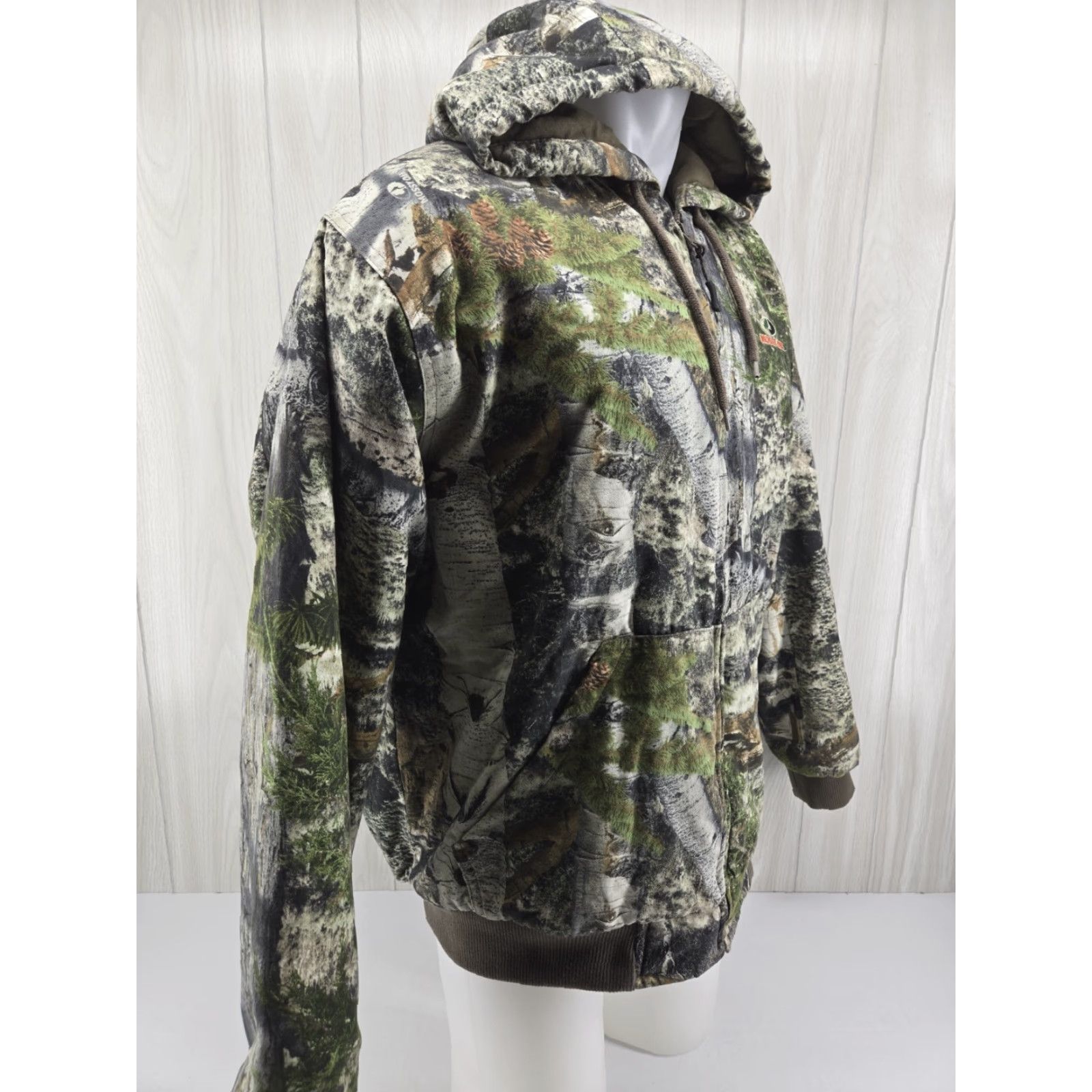 Vintage Mossy Oak Insulated Camo Jacket Green Full Zip Hooded Large Hunting Men L Zip Mos... Size US L / EU 52-54 / 3 - 6 Thumbnail