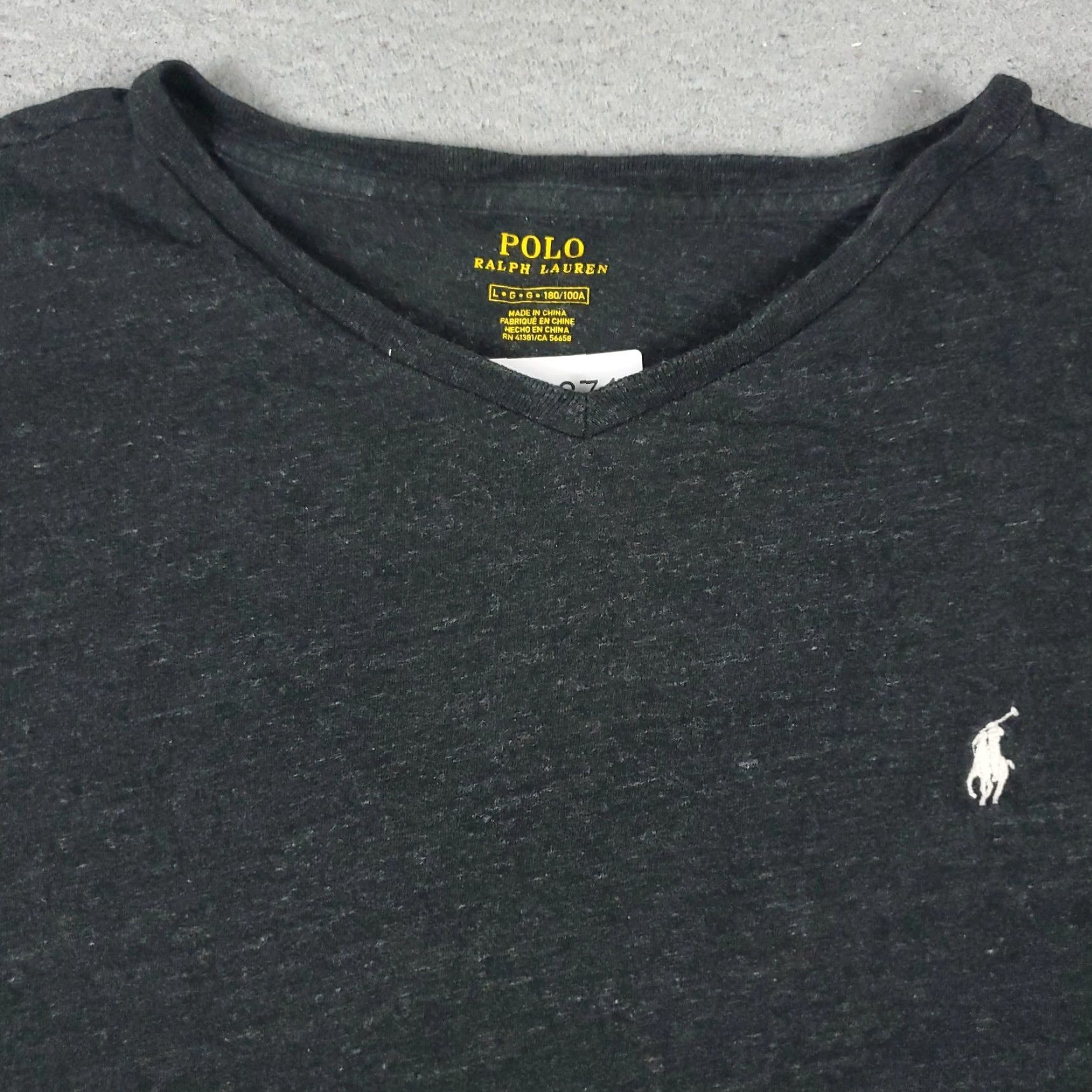 Ralph Lauren Ralph Lauren T-Shirt Mens Large Gray Casual Short Sleeve Crew Neck Size US L / EU 52-54 / 3 - 3 Thumbnail