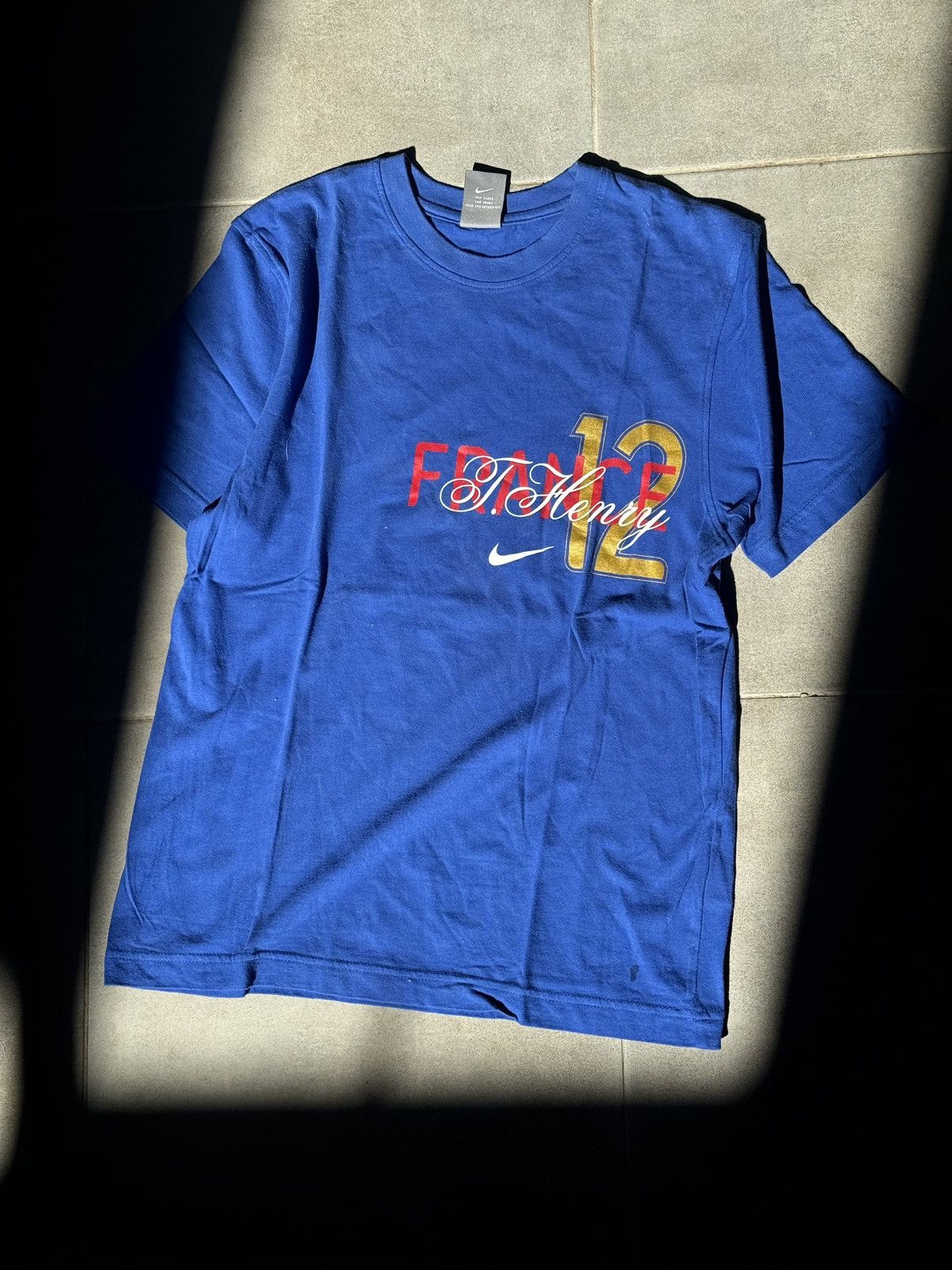 Nike × Vintage Y2K Nike France #12 Henry Blue Soccer Tee Vintage Size US M / EU 48-50 / 2 - 4 Thumbnail