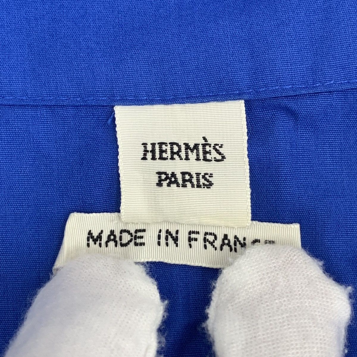 Hermes Hermes 2022 Blue Cotton Short Sleeve Dress K26WX Size XS / US 0-2 / IT 36-38 - 6 Thumbnail