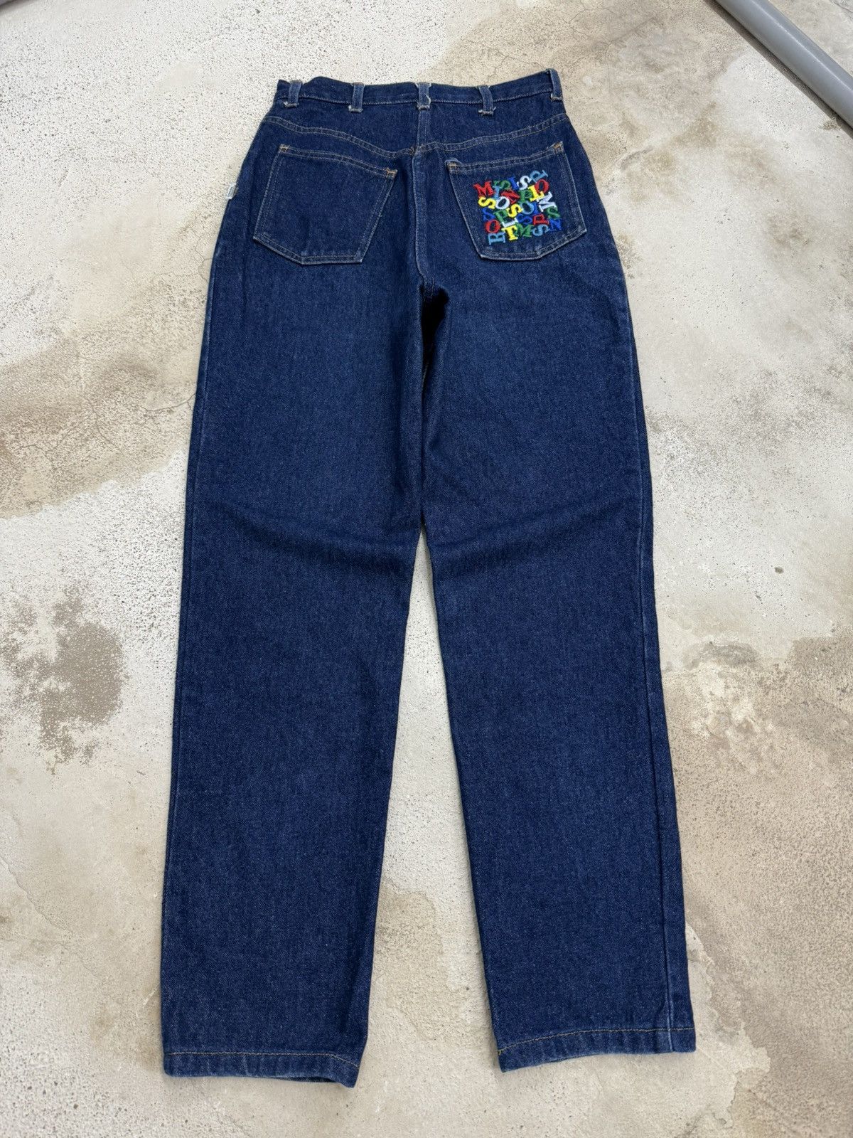 Missoni Missoni Embroidery Multicolor Unisex Denim Pants Size 24" / US 00 / IT 34 - 1 Thumbnail