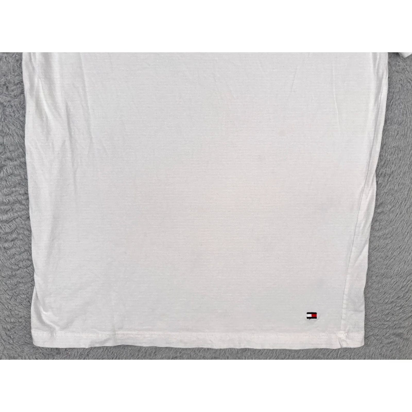 Tommy Hilfiger Tommy Hilfiger Shirt Adult Large White V-Neck Short Sleeve 100% Cotton Read Size US L / EU 52-54 / 3 - 5 Thumbnail