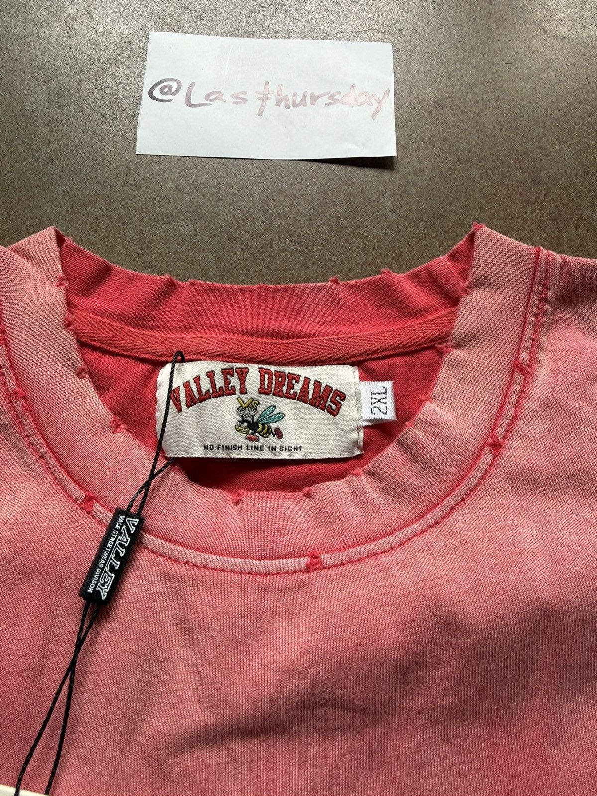 Vale Vale Valley Sports Division Tee Red XXL Size US XXL / EU 58 / 5 - 6 Thumbnail