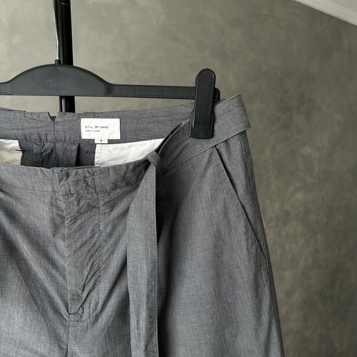 STILL BY HAND Still By Hand PT0891 Japan Belted Pants Size US 32 / EU 48 - 3 Thumbnail