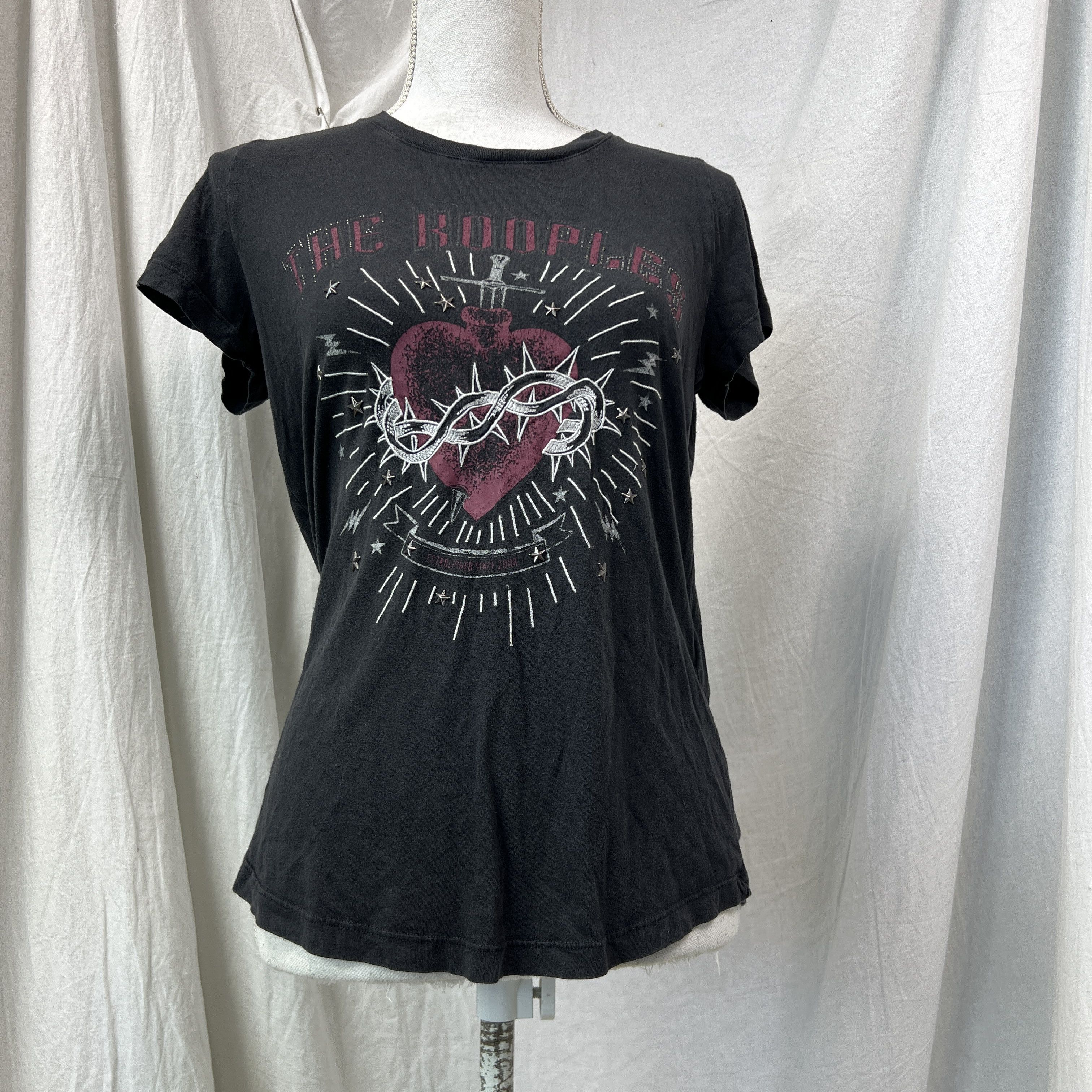 The Kooples Vintage Casual Streetwear Women's The Kooples T-shirt 00s Size XS / US 0-2 / IT 36-38 - 5 Thumbnail