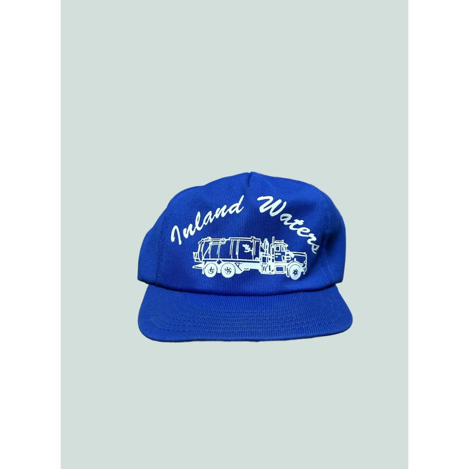 Vintage VINTAGE SnapBack Hat Cap Inland Waters Michigan blue adjustable made in USA Mens Adjustable Blue Snapback USA Inland Waters Michigan Hat cap Size ONE SIZE - 1 Thumbnail