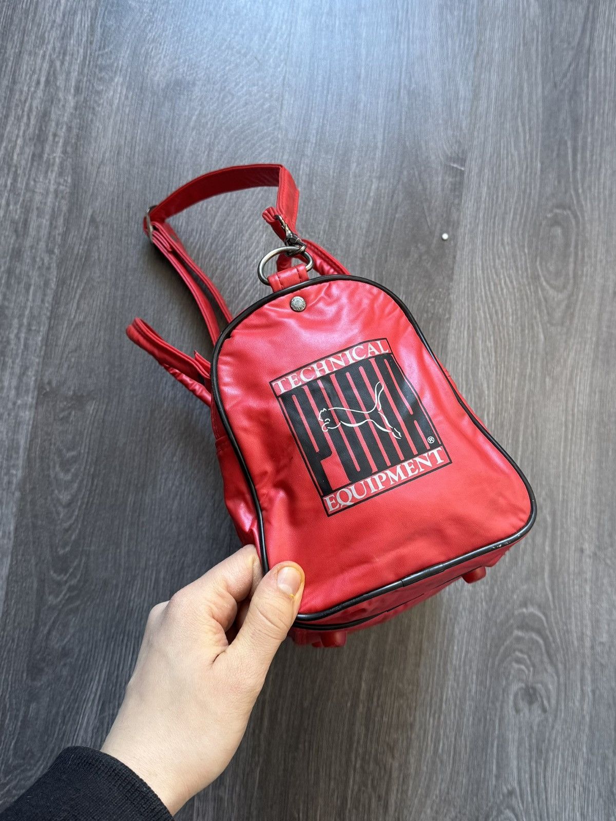 Puma × Vintage 90s Vintage Puma Sport Bag Red Size ONE SIZE - 3 Thumbnail