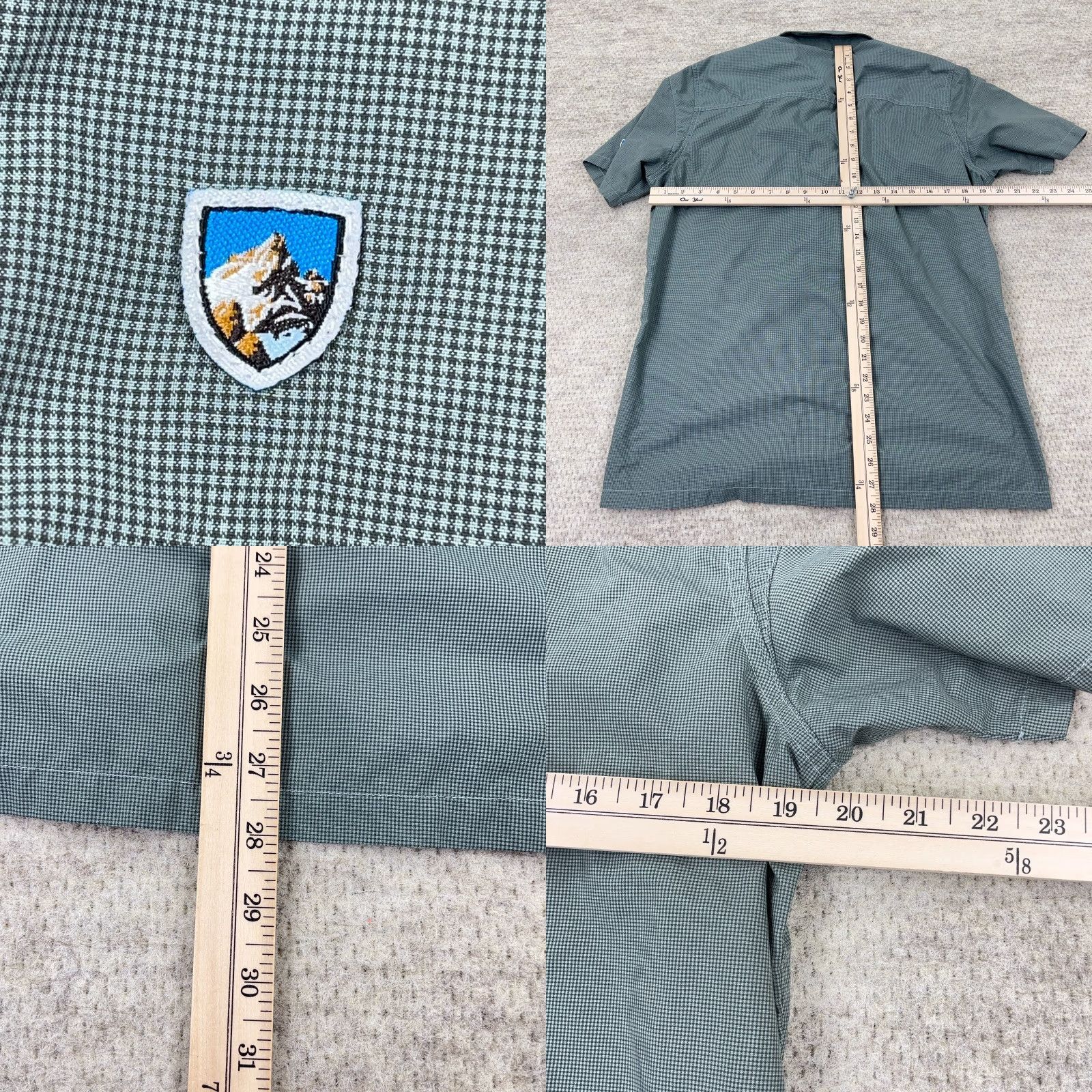 Vintage Kuhl Shirt Men Small Green Plaid Button-Up Pocket Eluxur Performance Camp Hiking All Seasons UV Size US S / EU 44-46 / 1 - 8 Thumbnail