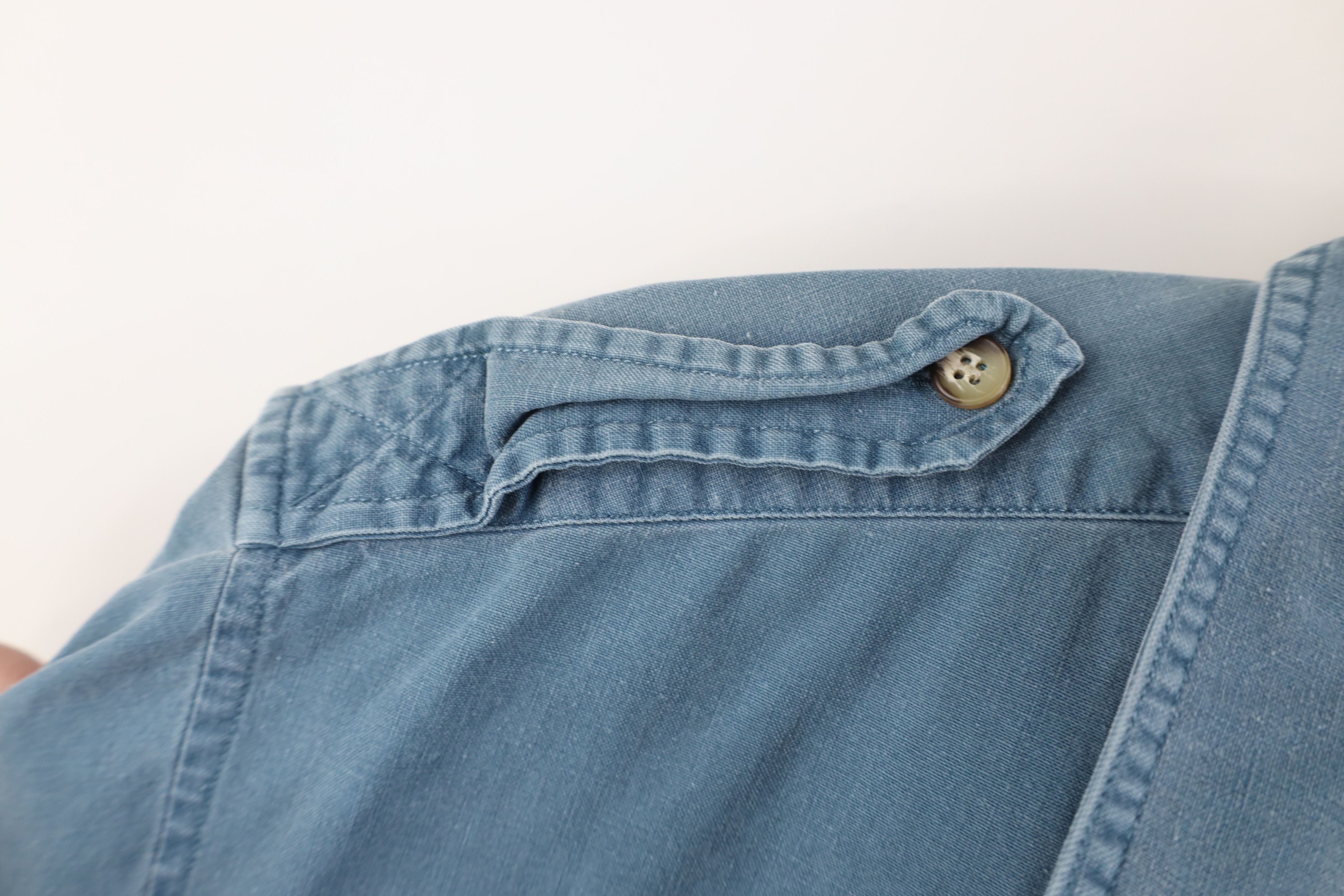 Banana Republic Vintage 80s Banana Republic Stonewash Safari Button Shirt Size US XL / EU 56 / 4 - 6 Thumbnail