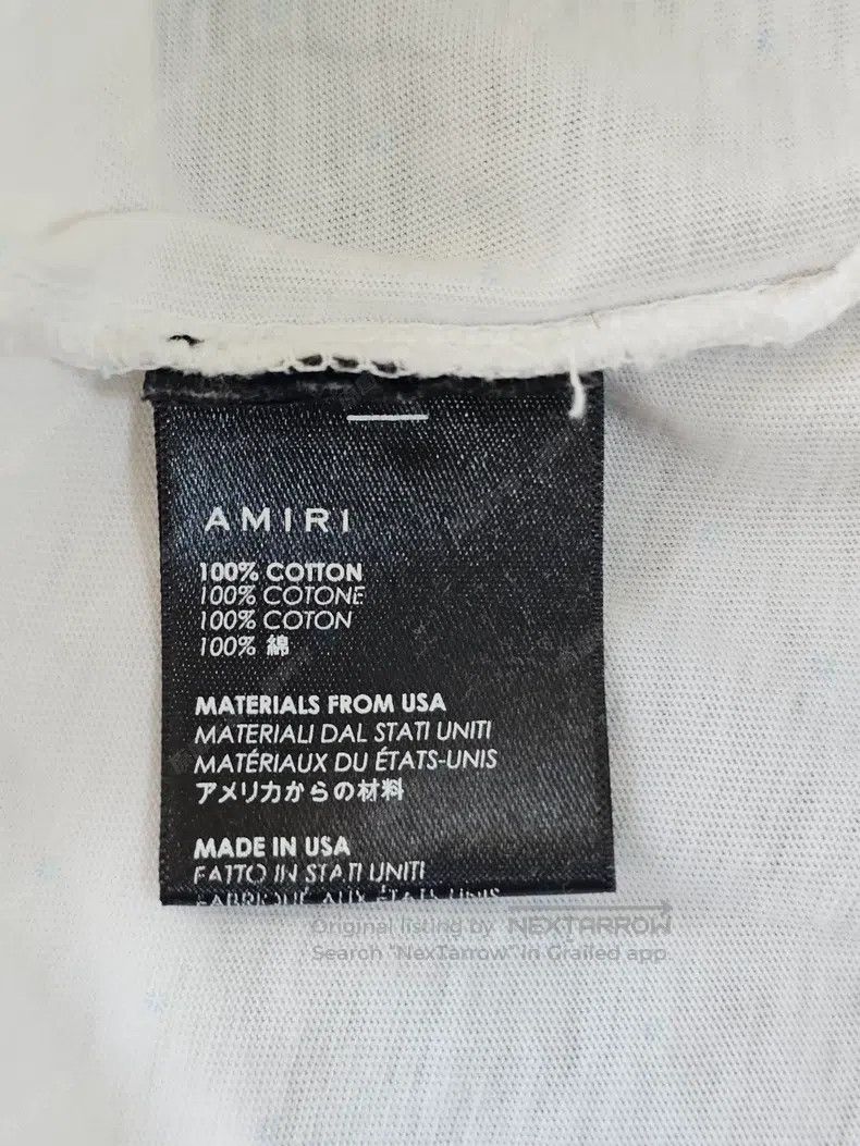 Amiri Amiri Men's short sleeve T-shirt, white Size US L / EU 52-54 / 3 - 7 Thumbnail