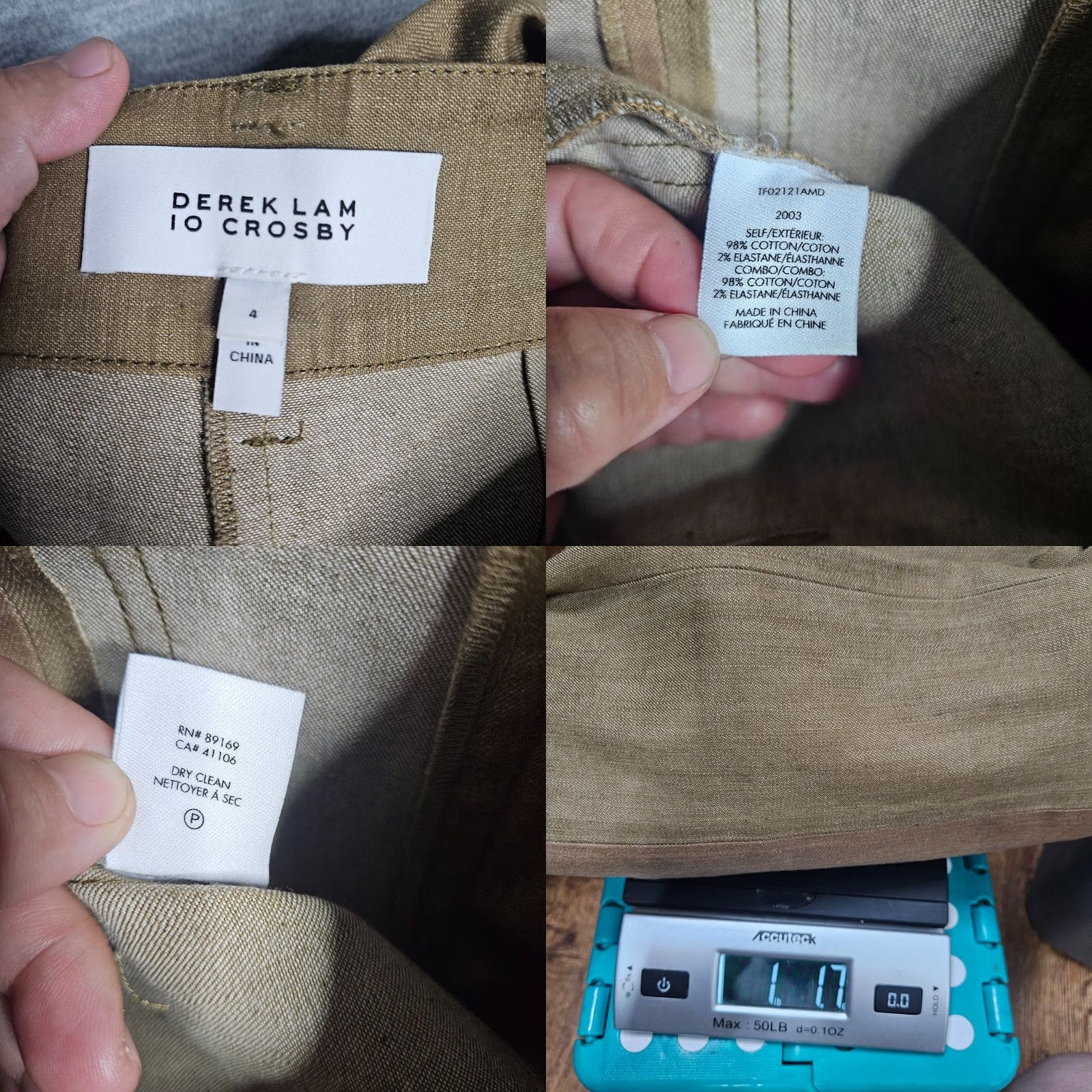 Vintage Derek Lam 10 Crosby Jeans Womens Cropped Flared Denim Size 4 Brown Cotton/spandex Regular Fit Vintage No Size 27" / US 4 / IT 40 - 8 Thumbnail
