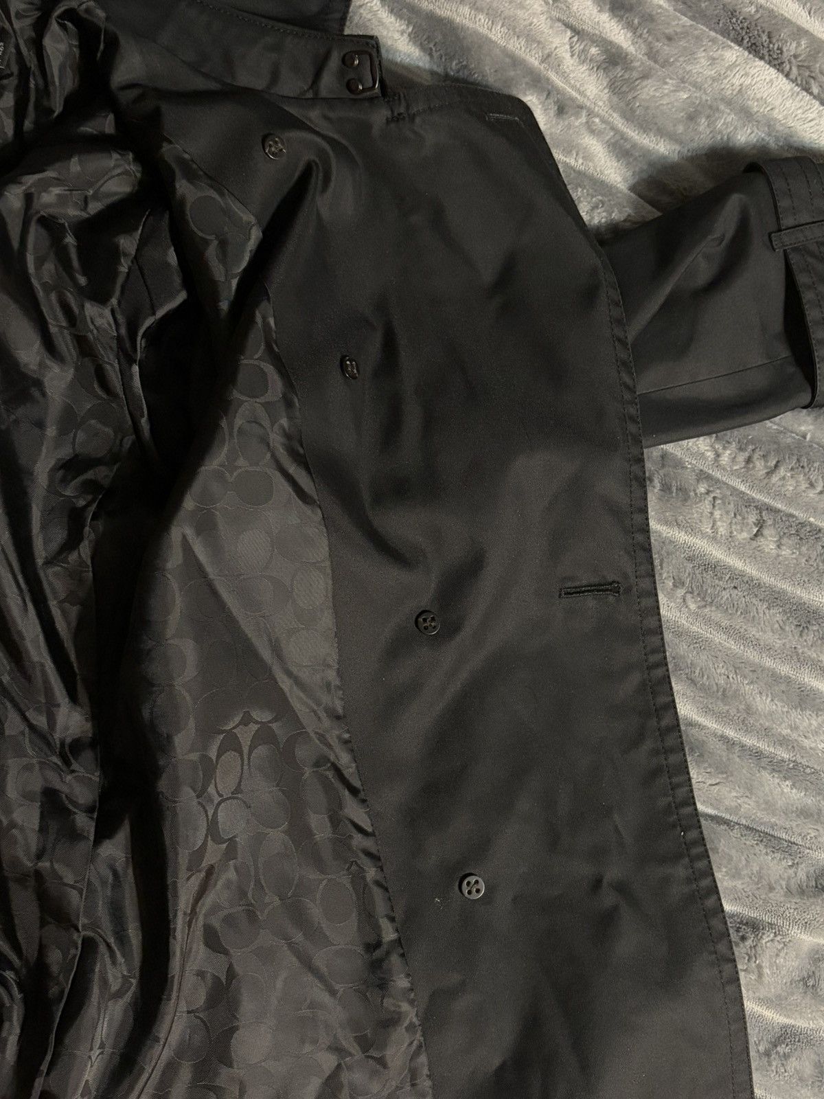 Coach Coach Black Belted Trench Coat Size M / US 6-8 / IT 42-44 - 5 Thumbnail