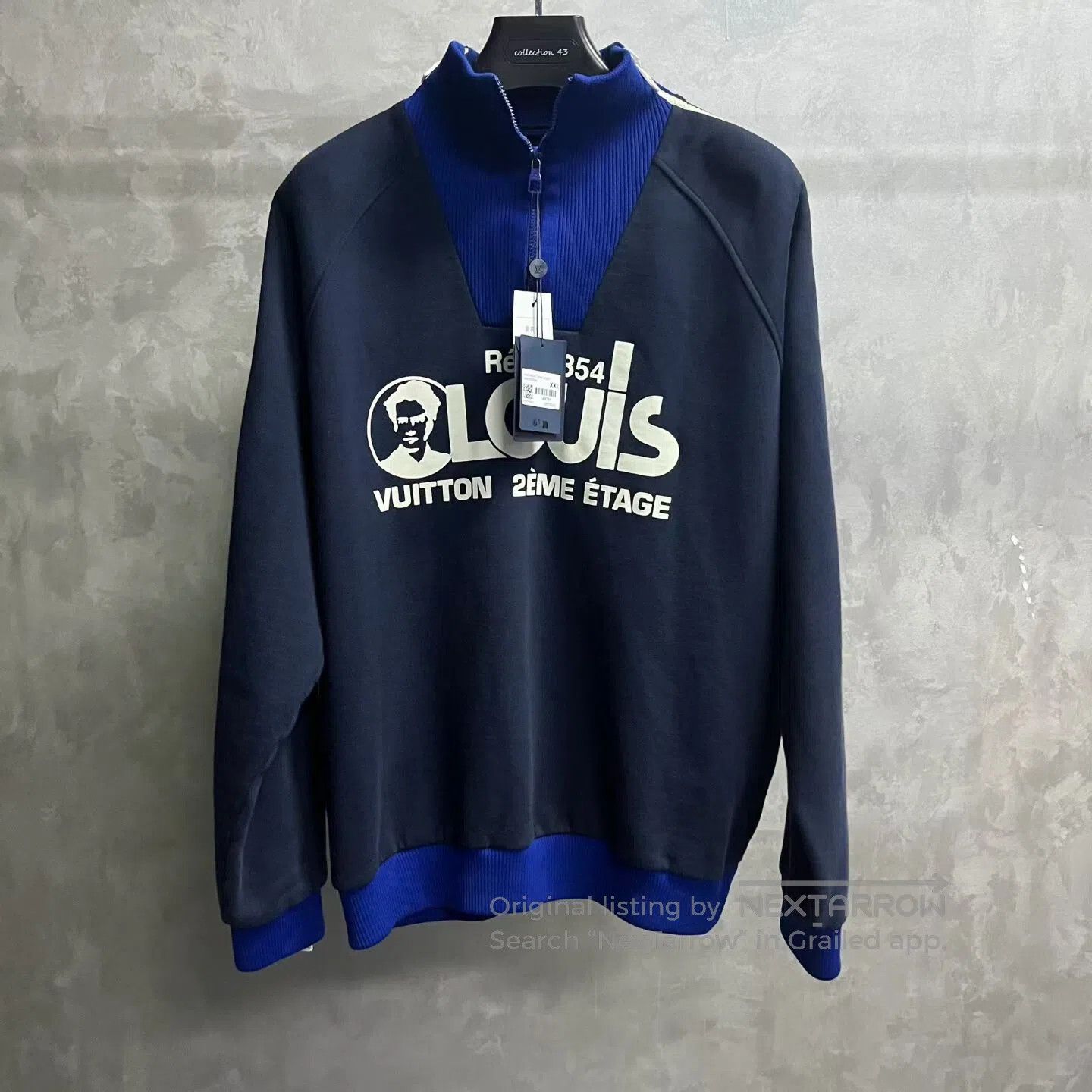 Louis Vuitton Louis Vuitton Black and blue patterned portrait-print logo Size US XXL / EU 58 / 5 - 1 Thumbnail