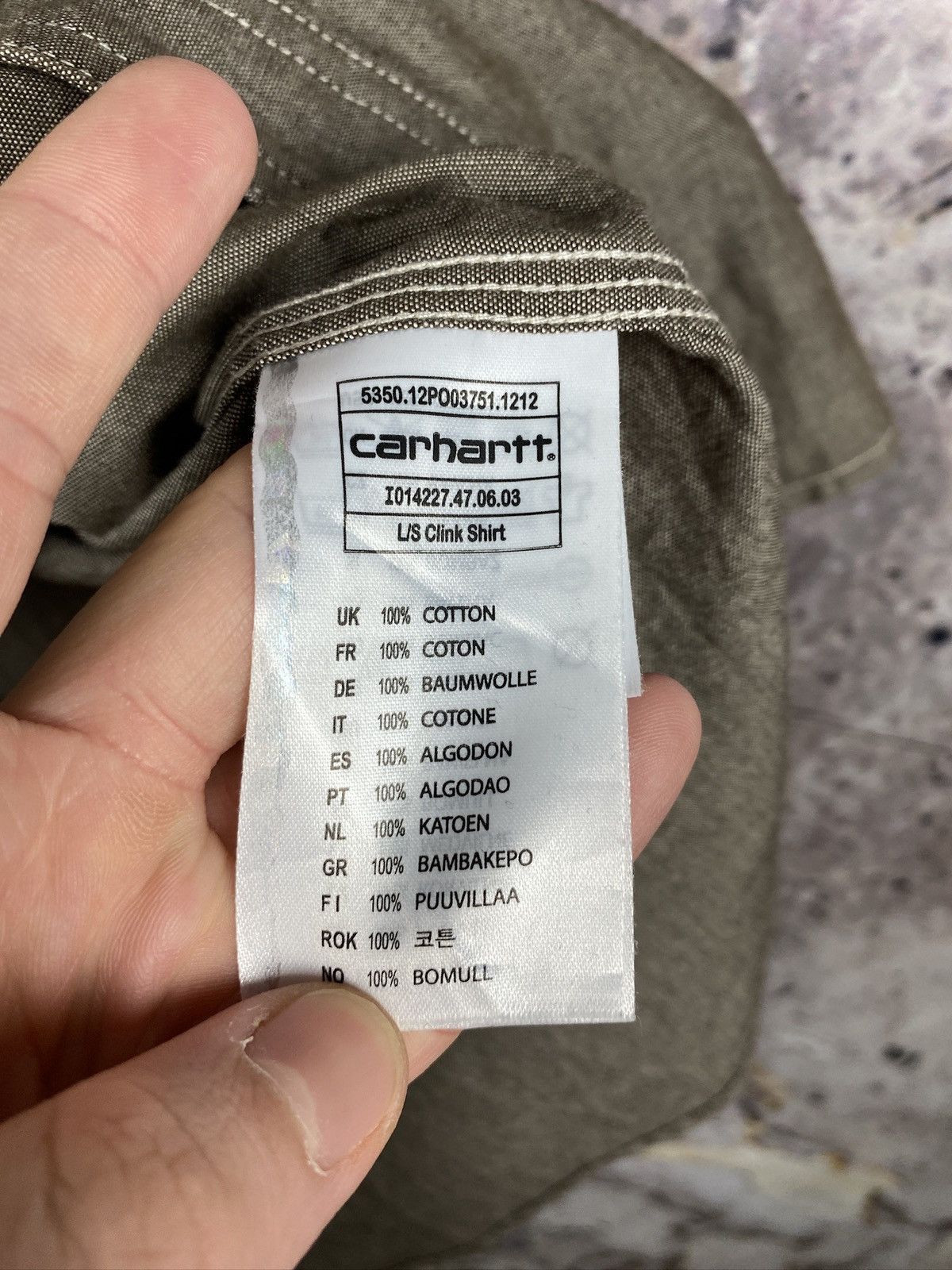 Other Men’s Carhartt Long Sleeve Clink Shirt Size Large Size US L / EU 52-54 / 3 - 8 Thumbnail