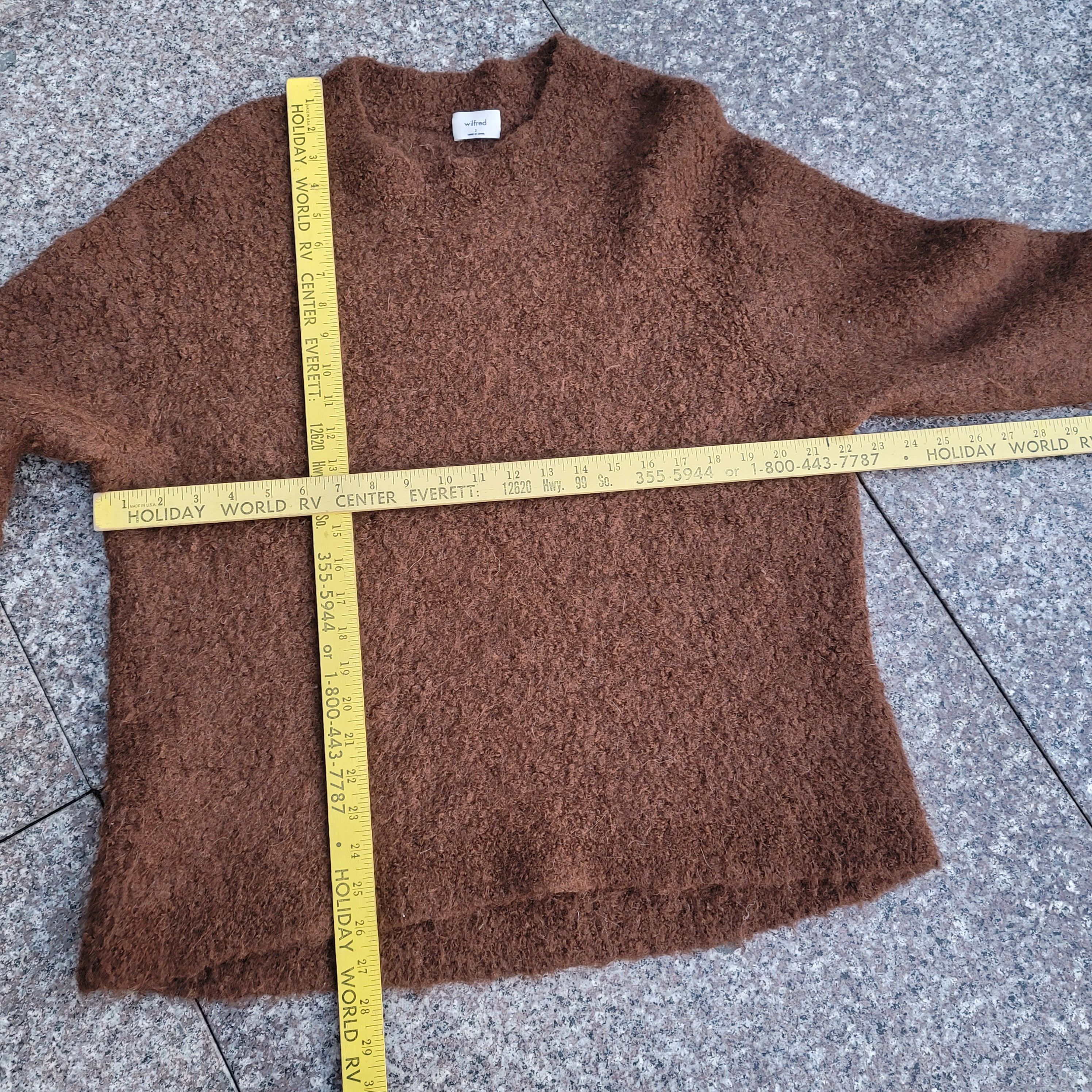 Aritzia Wilfred alpaca blend oversized sweater Size XS / US 0-2 / IT 36-38 - 3 Thumbnail