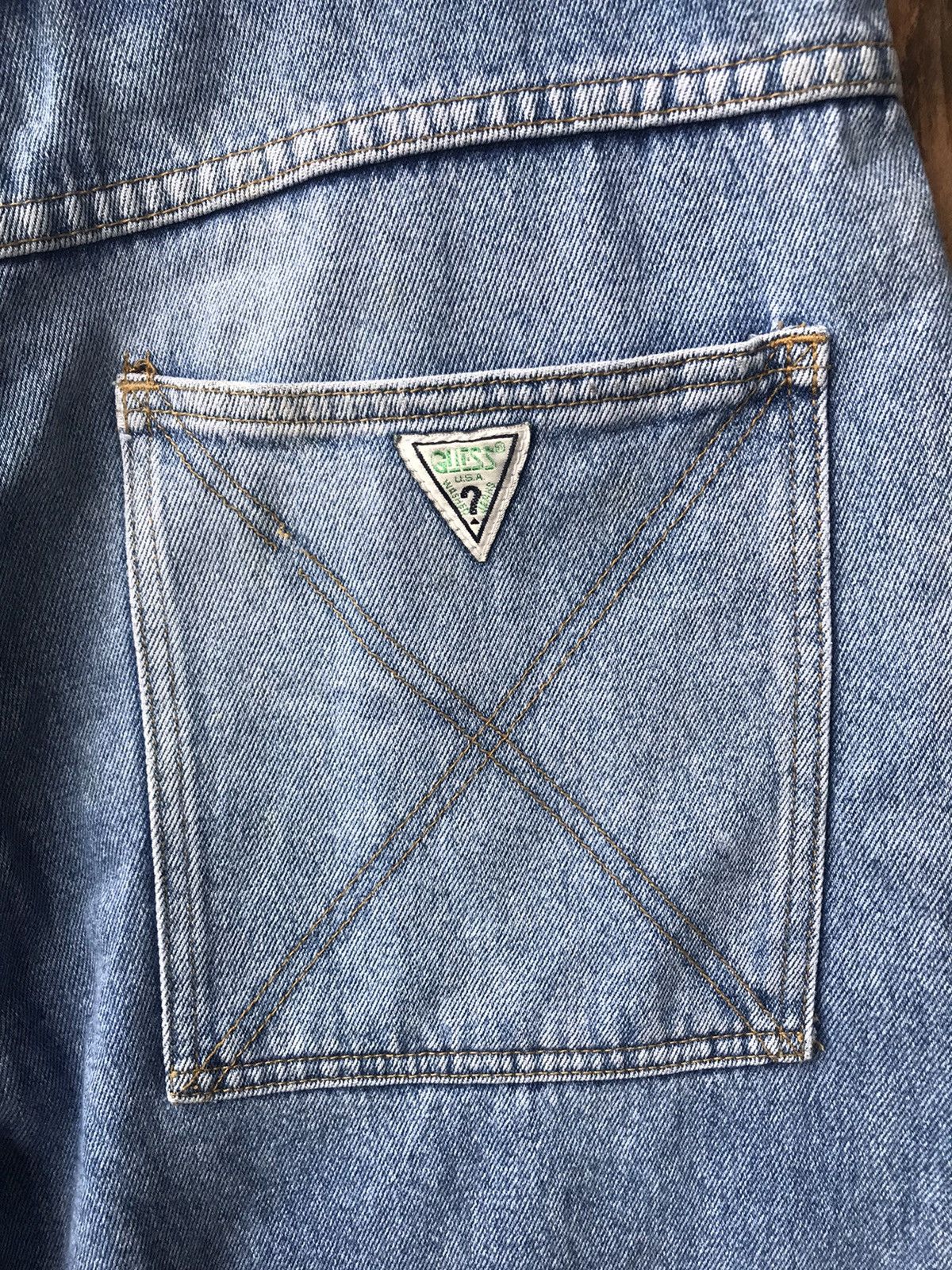 Georges Marciano × Guess × Vintage 90s Guess By Georges Marciano Plaid Waist Skate Baggy Denim Size US 34 / EU 50 - 8 Thumbnail