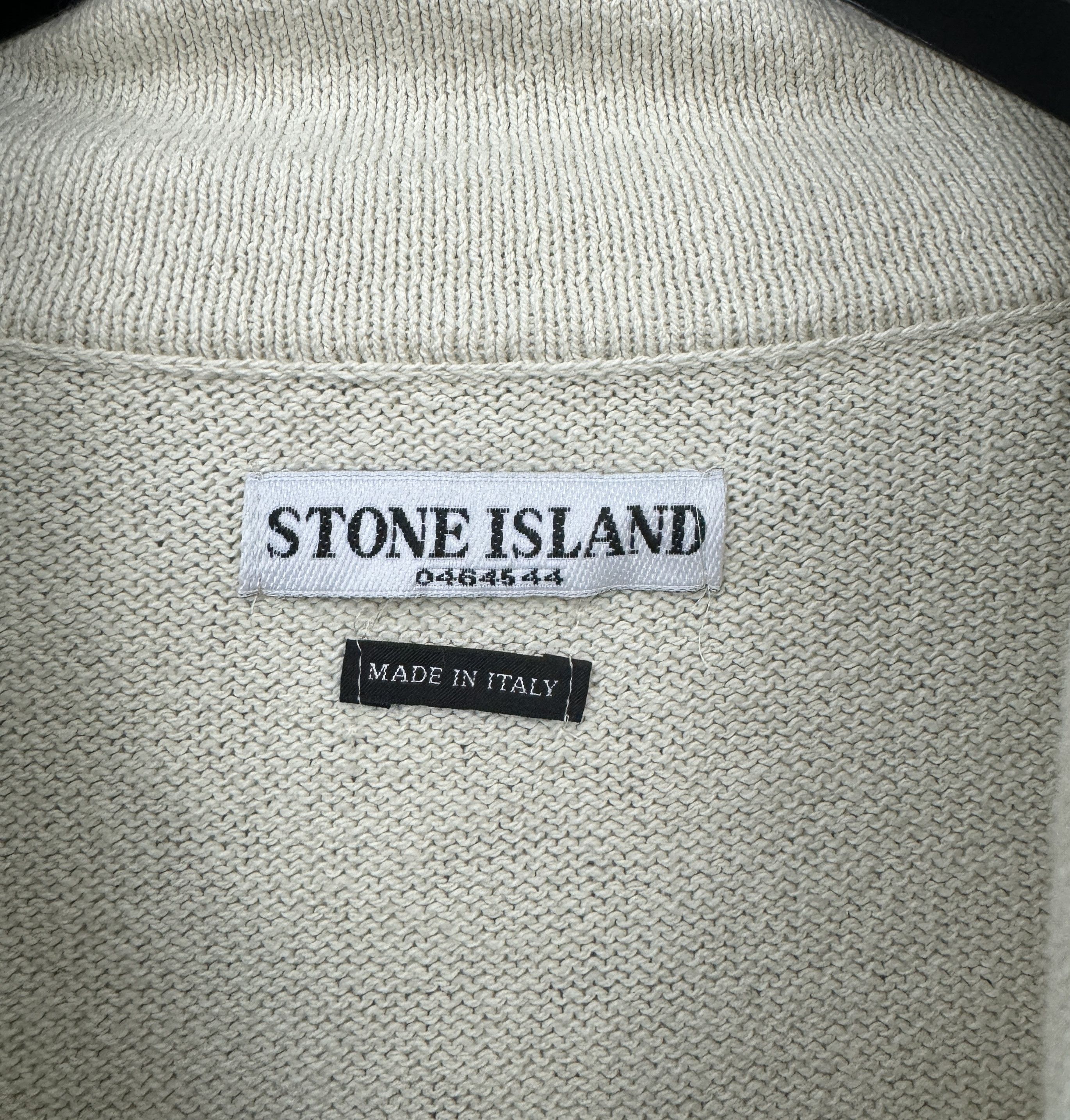 Stone Island 90s Stone Island Knit Pullover Cream Sweater 1/3 Zip Size M Size US M / EU 48-50 / 2 - 5 Thumbnail