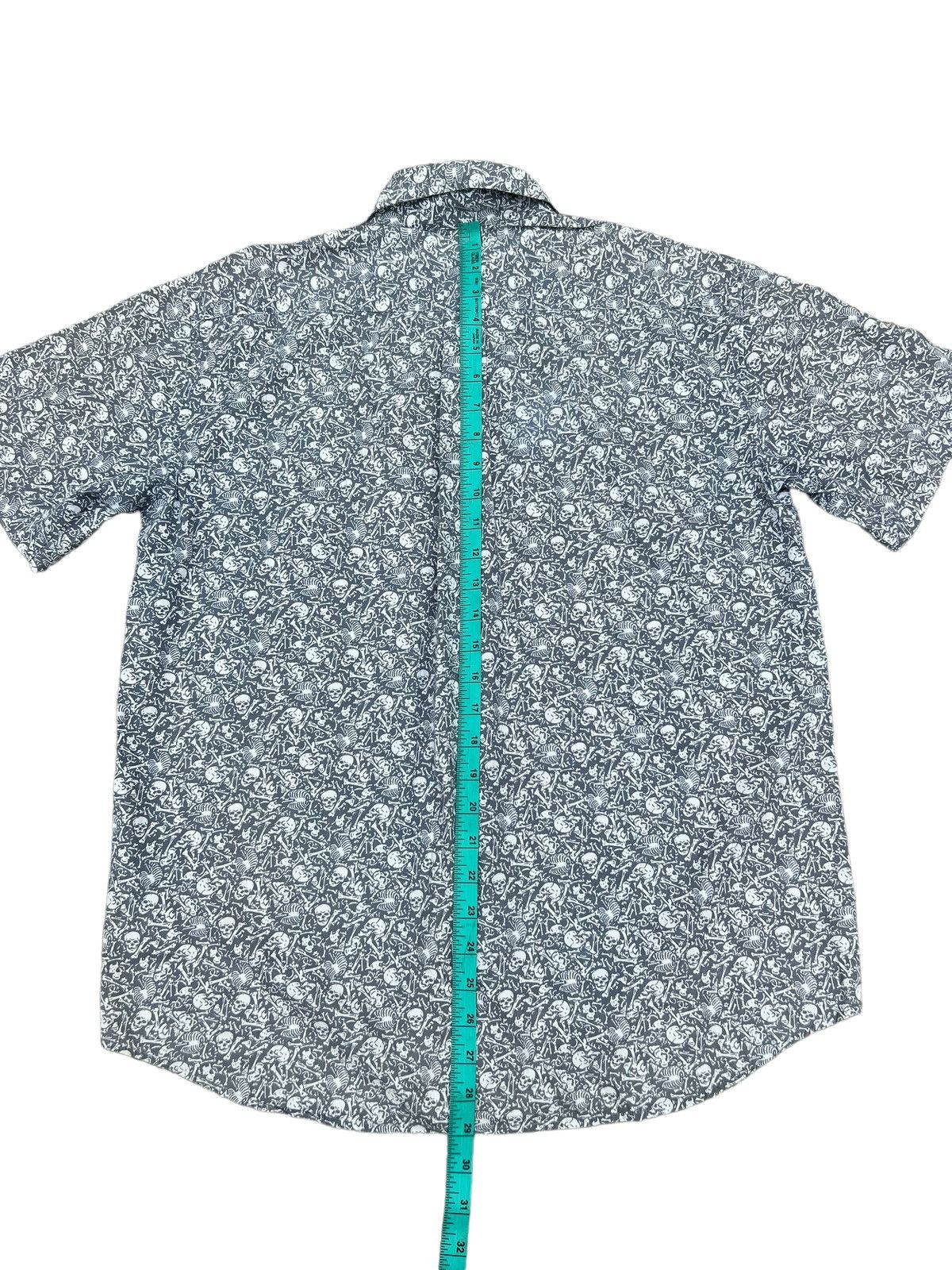Stussy Vintage Stussy Full Printed Skull Skeleton Button Shirt Size US M / EU 48-50 / 2 - 4 Thumbnail