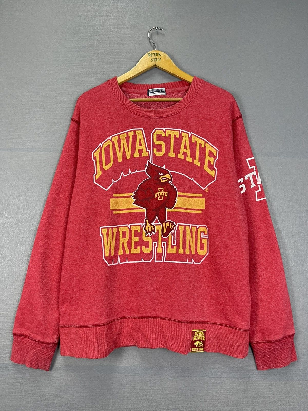 Vintage Uiho University Wrestling Sweatshirt Size US XXL / EU 58 / 5 - 1 Thumbnail