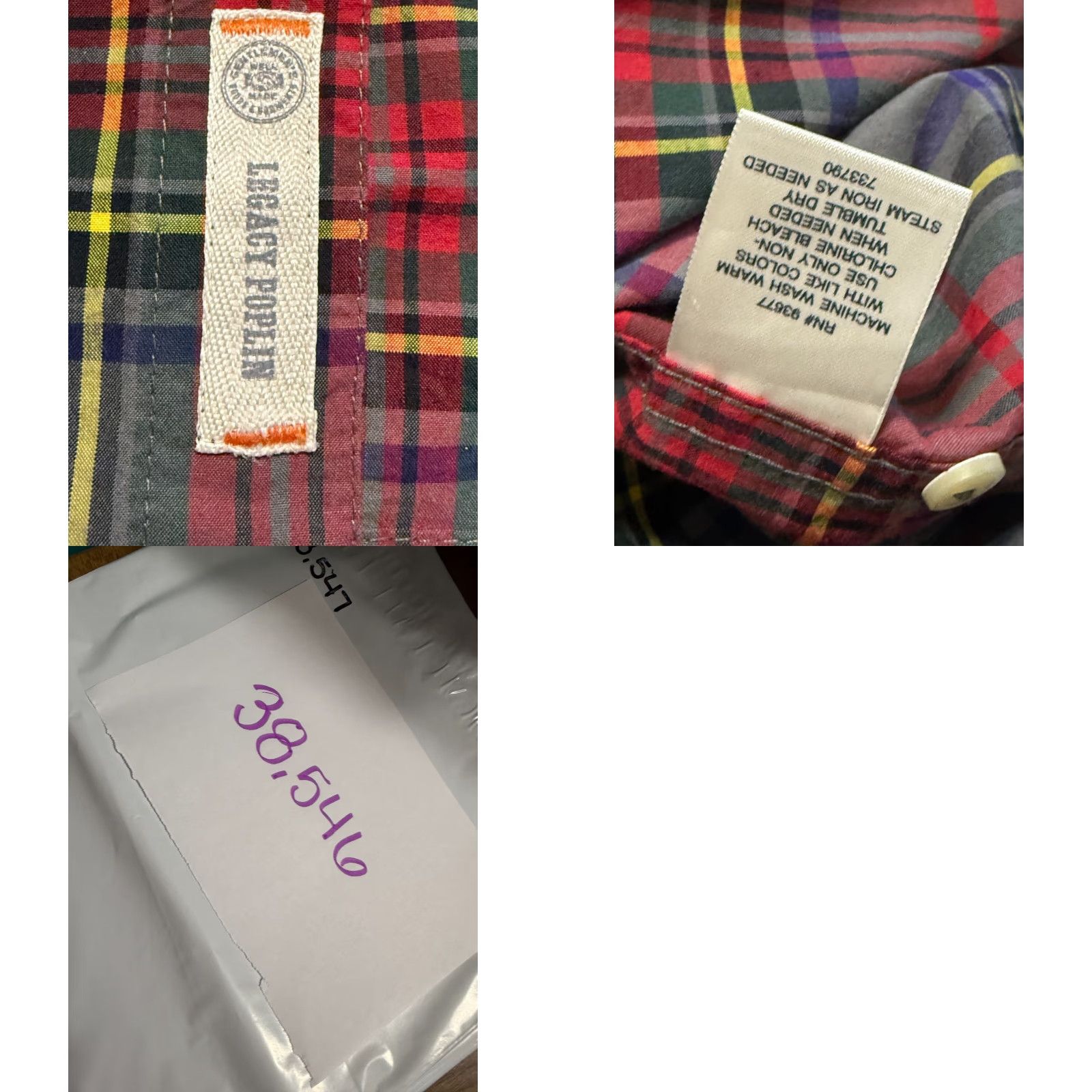 Vintage St. John's Bay Shirt Mens XL Red Blue Green Yellow Gray Button Up Classic Fit Plaid Long Sleeve Casual Size US XL / EU 56 / 4 - 8 Thumbnail