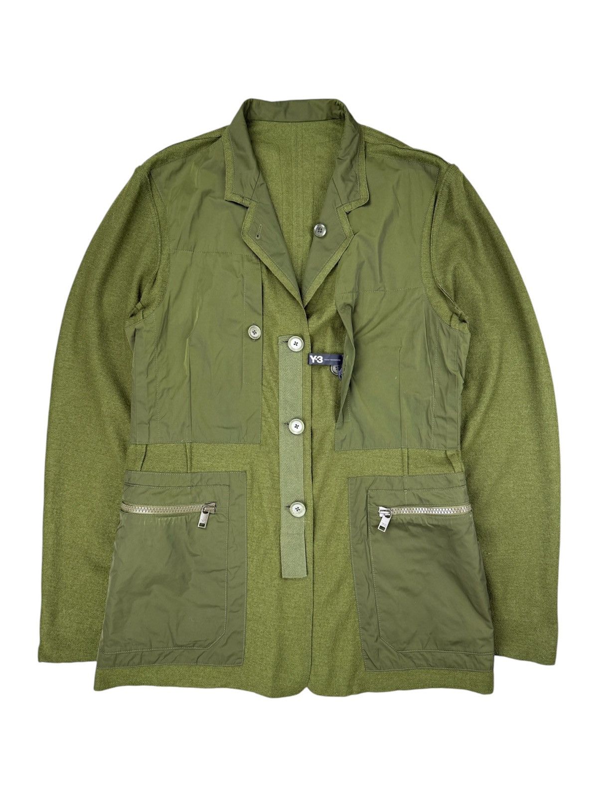 Yohji Yamamoto FW2013 YohjiYamamoto x Adidas Y-3 Utility Padded Wool Blazer Size US M / EU 48-50 / 2 - 1 Thumbnail