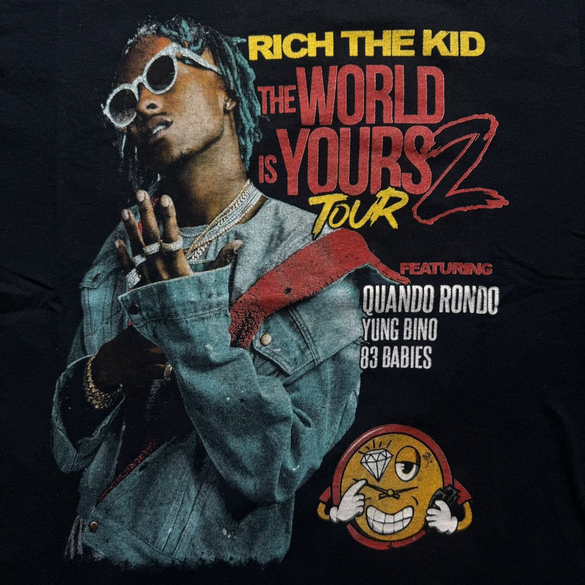 Rap Tees RICH THE KID “ THE WORLD IS YOURS 2 TOUR “ FRUIT OF THE ROOM Size US M / EU 48-50 / 2 - 5 Thumbnail