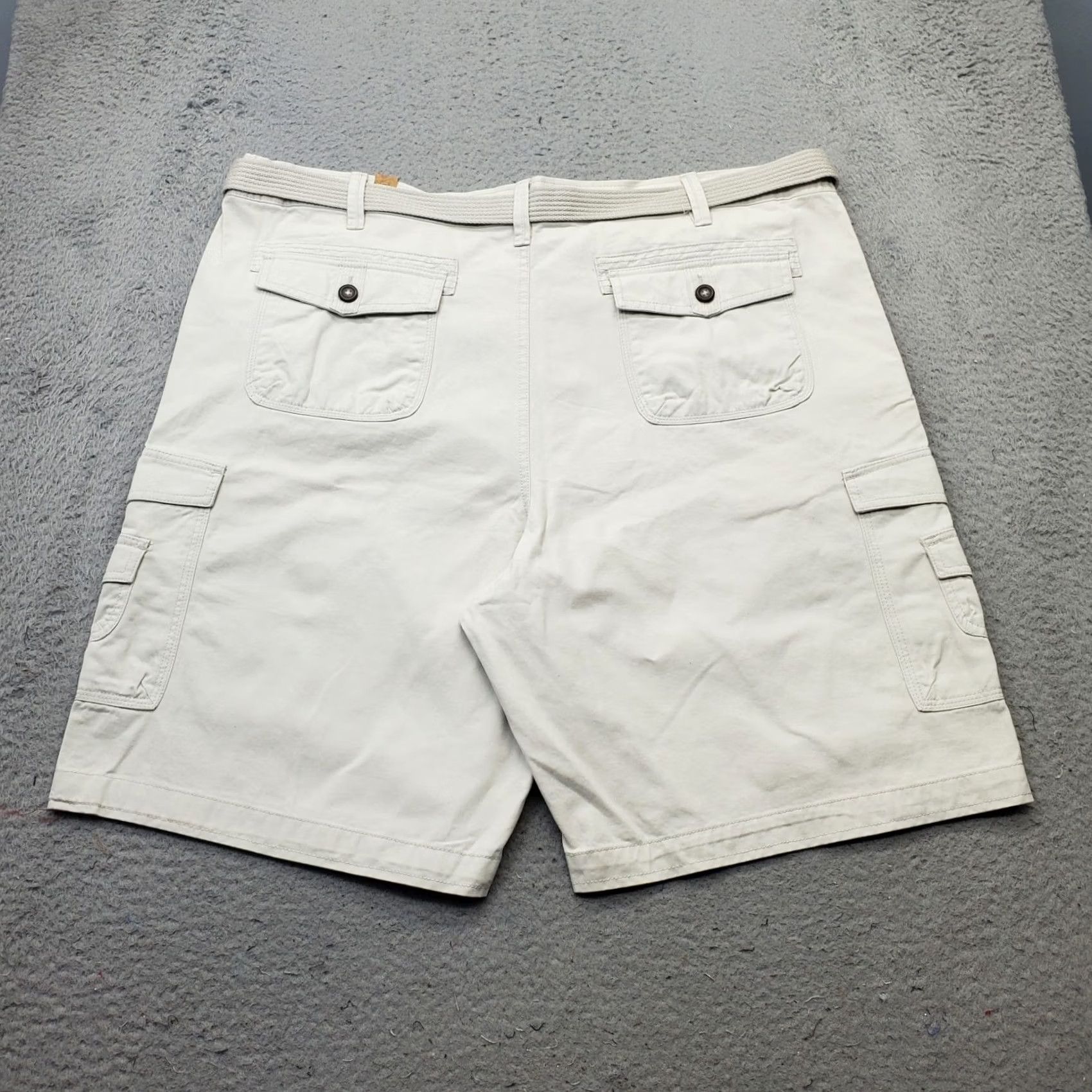 George George & Martha Mens Cargo Shorts Dallas Rugged Tan 48 Cargo Pocket Inseam 11.25" Regular Size 48 Tan Mens CSST5621 Size US 32 / EU 48 - 2 Thumbnail