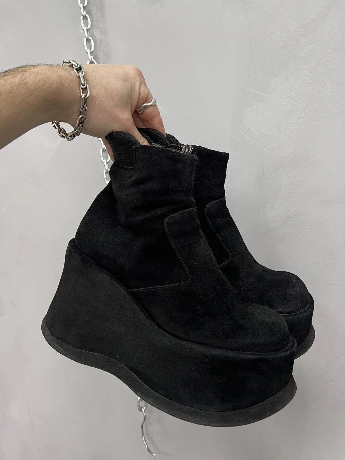 New Rock Suede leather opium punk y2k new rock style boots platform Size US 6 / IT 36 - 6 Thumbnail