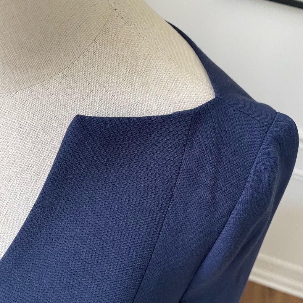 Other Black Halo Oklahoma Charlene Sheath Dress Dark Blue 12 Size XL / US 12-14 / IT 48-50 - 4 Thumbnail