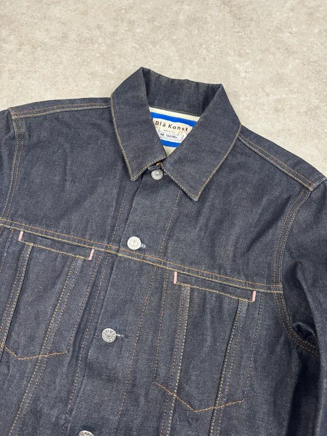 Acne Studios Acne Studios Bla Konst Pass Indigo Navy Brut Denim Jacket Size US M / EU 48-50 / 2 - 5 Thumbnail