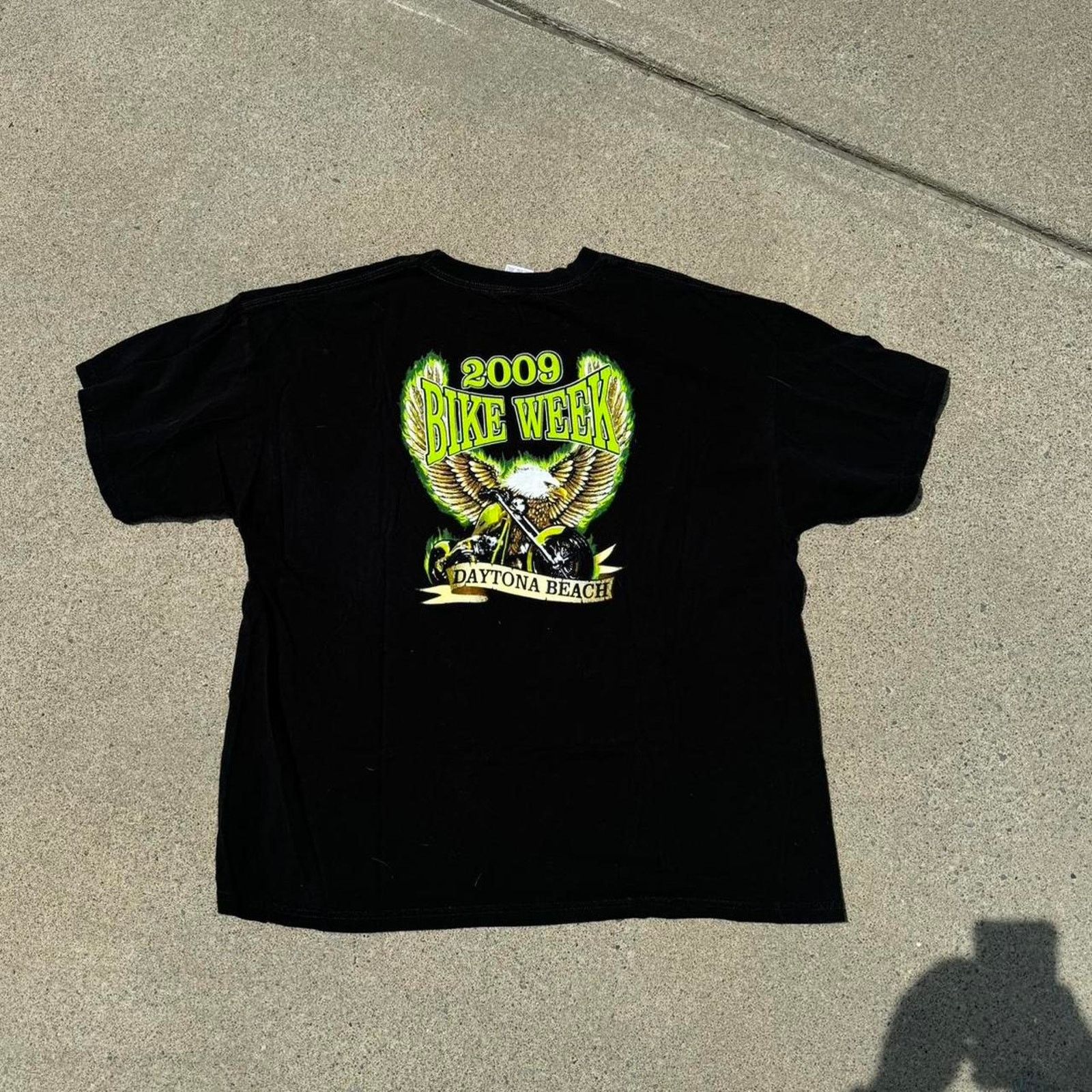 Harley Davidson × Vintage Vintage Y2K 2009 Daytona Beach Bike Week Tshirt Size US XXL / EU 58 / 5 - 4 Thumbnail