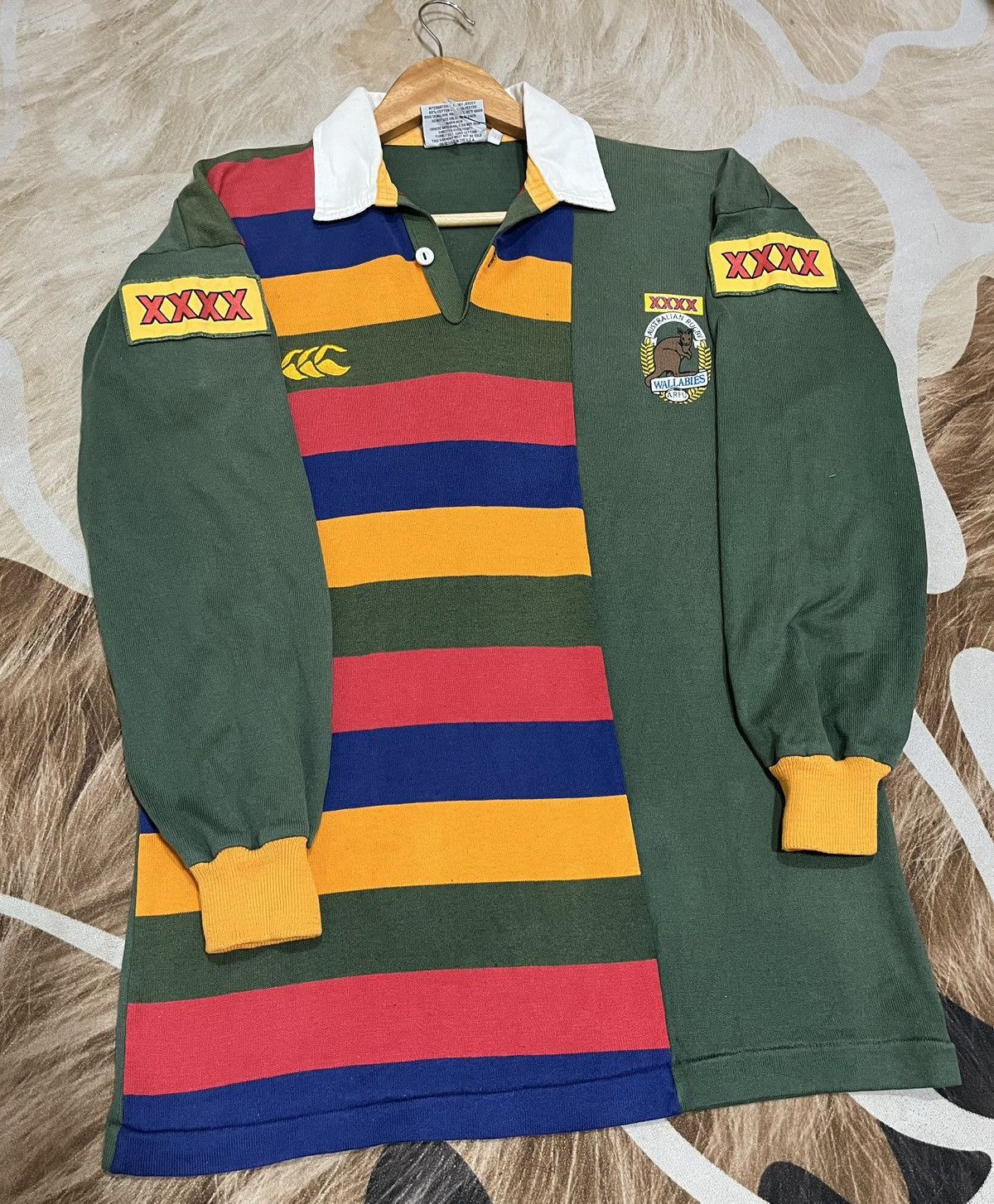 Canterbury of New Zealand 🔥Vtg 90s Canterbury Australia Rugby Wallabies ARFU Shirt Size US M / EU 48-50 / 2 - 5 Thumbnail