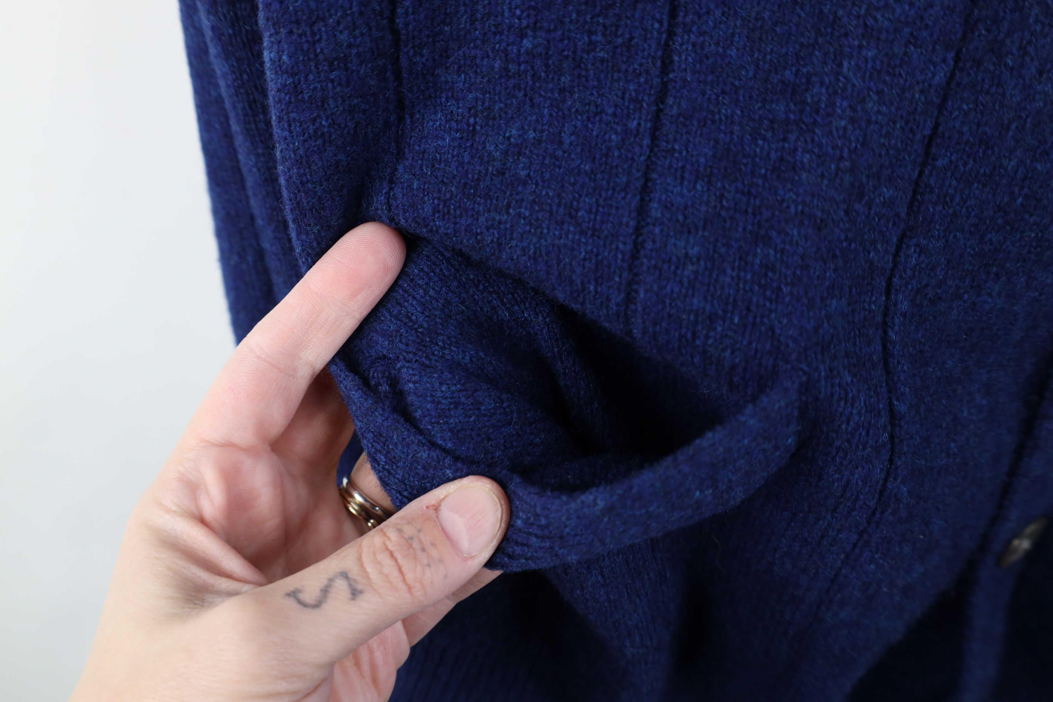 Vintage Vintage 90s Streetwear Lambswool Knit Cardigan Sweater Size US L / EU 52-54 / 3 - 5 Thumbnail
