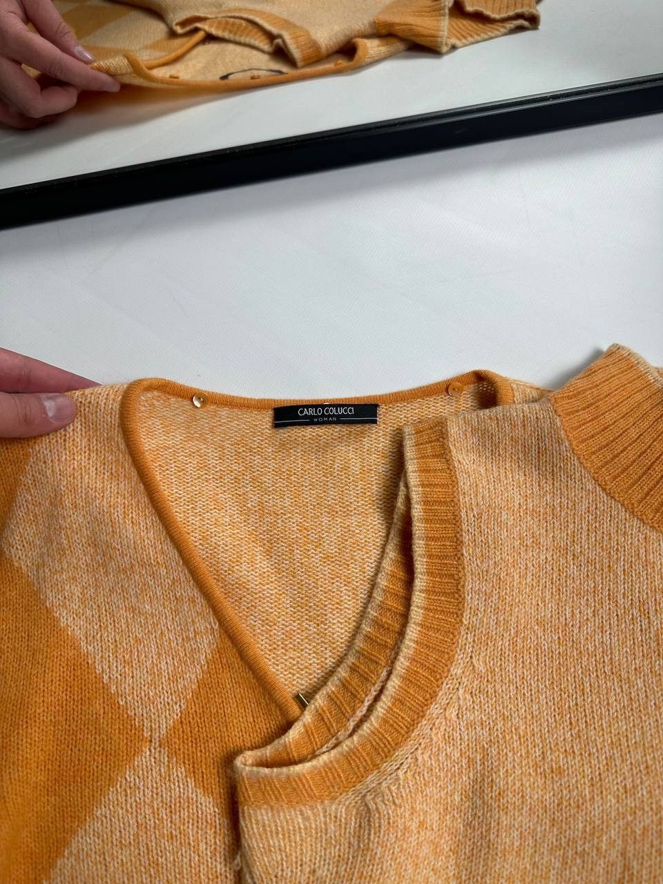 Carlo Colucci Vintage Carlo Colucci Merino Wool Cardigan & Tank top 🔥 Size M / US 6-8 / IT 42-44 - 4 Thumbnail