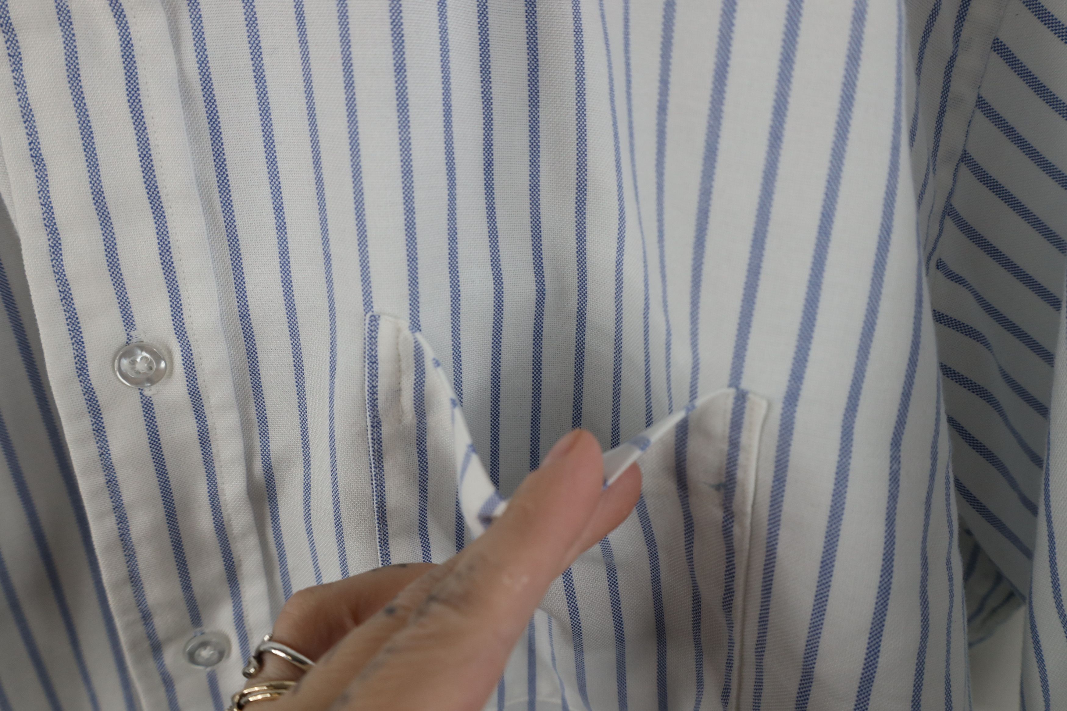 L.L. Bean Vintage 90s LL Bean Tailor Striped Button Down Shirt USA Size US M / EU 48-50 / 2 - 5 Thumbnail