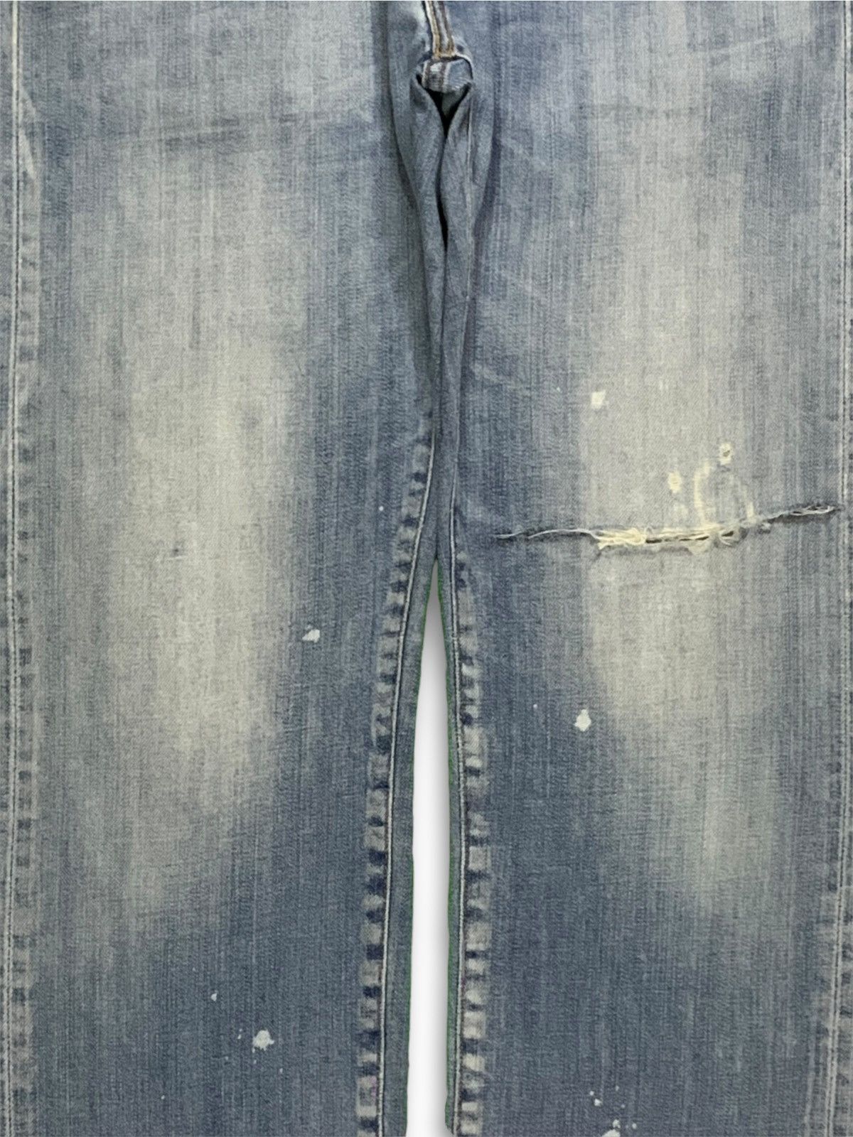 Levi's Vintage Levis 505 Acid Wash Style Distressed Rip Loose Jeans Size US 34 / EU 50 - 5 Thumbnail