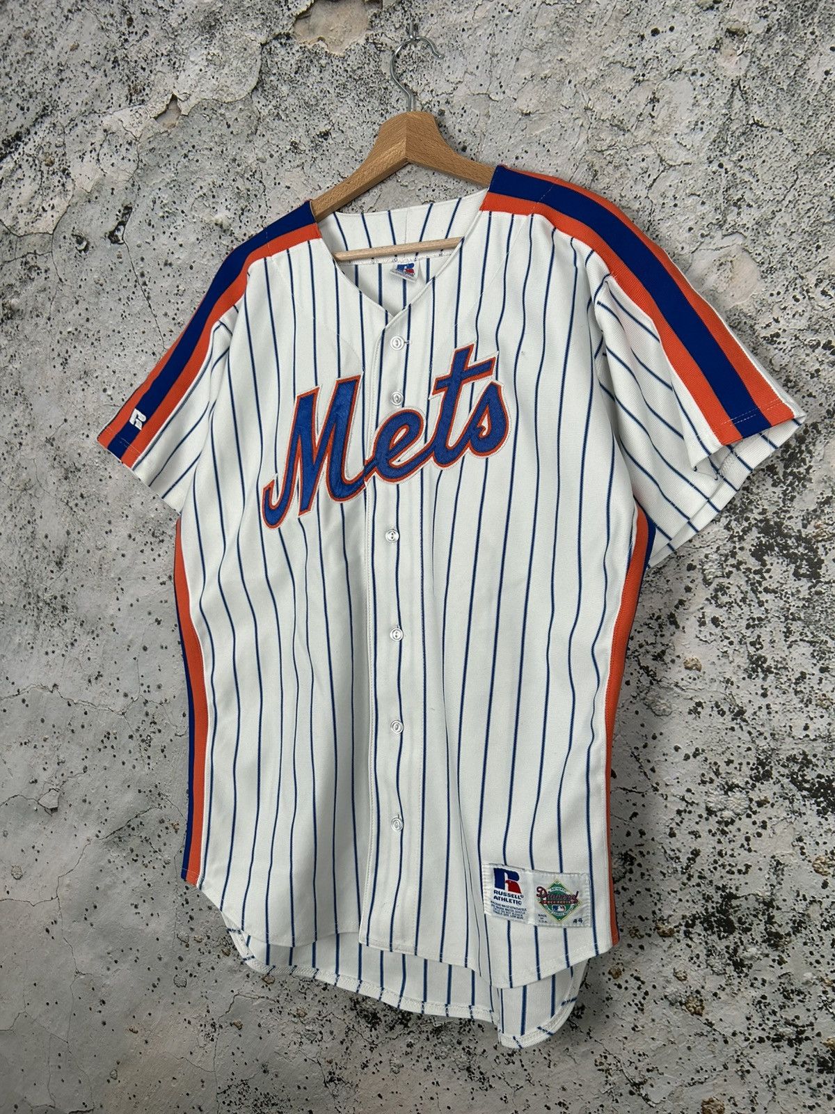 MLB Vintage New York Mets Russell Athletic 90s Rare MLB Jersey Size US L / EU 52-54 / 3 - 2 Thumbnail