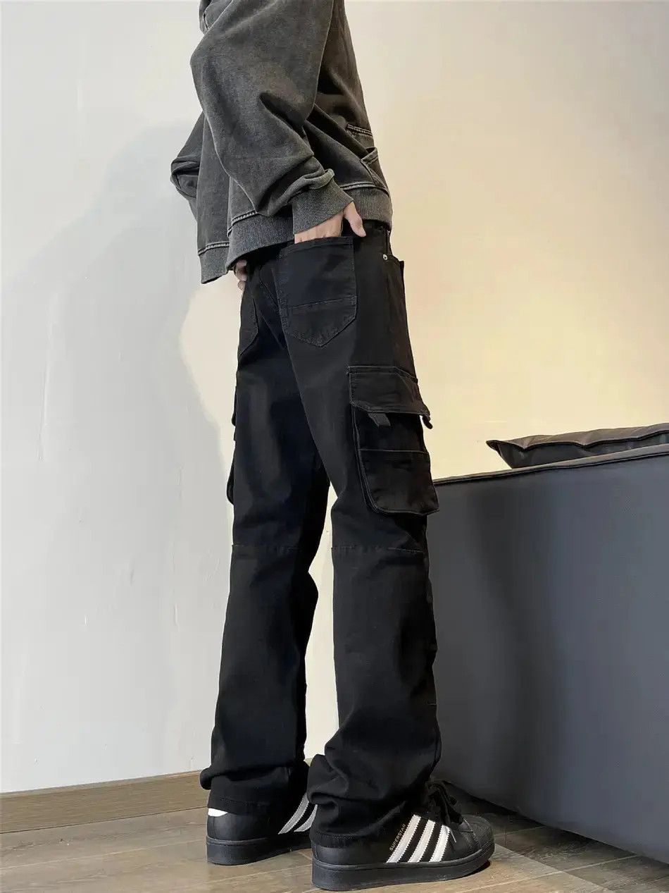 Japanese Brand Retro loose straight pocket jeans Size US 30 / EU 46 - 3 Thumbnail