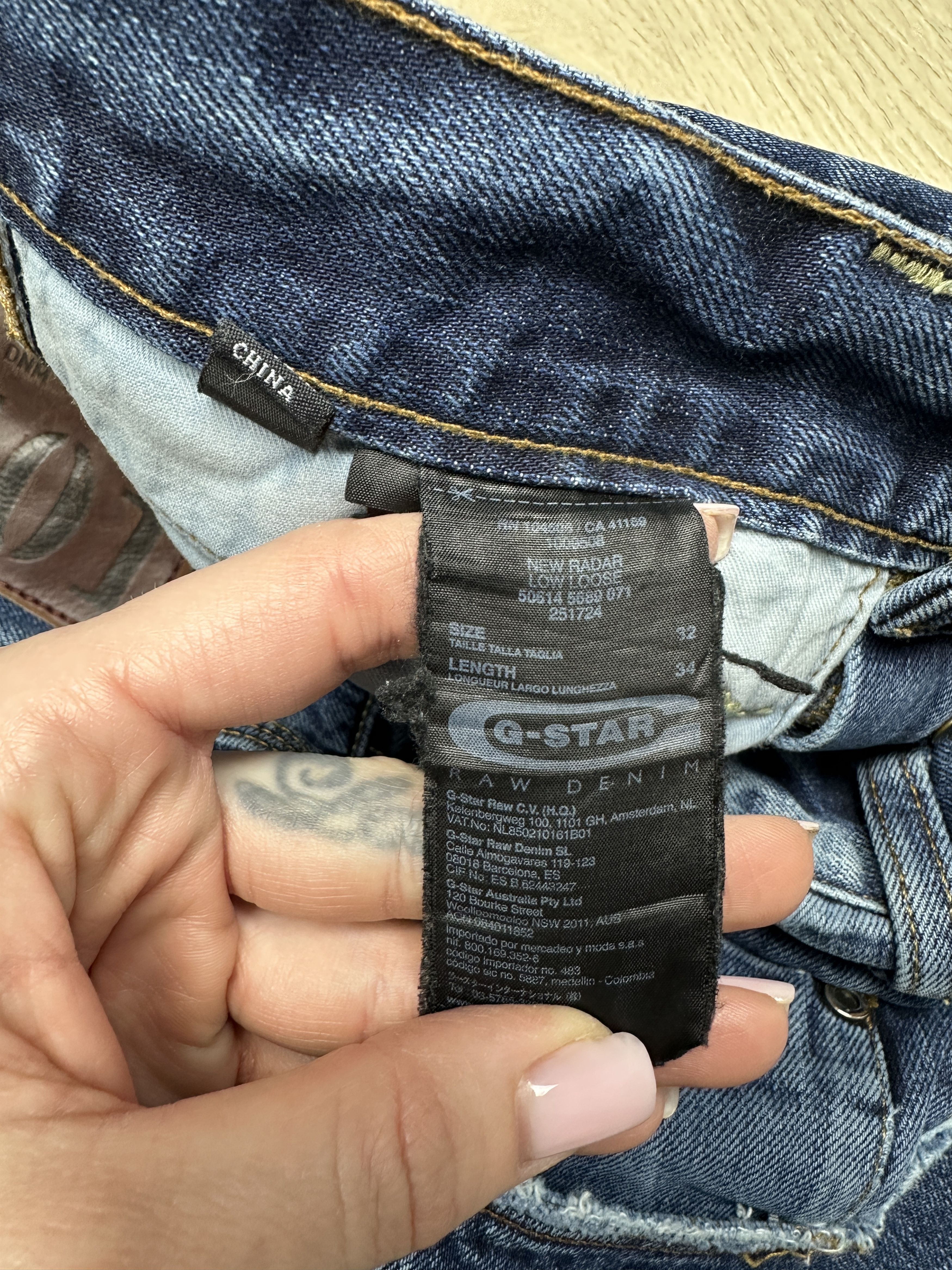 G-Star G Star Raw Mens New Radar Low Loose Denim Pants Jeans Size US 32 / EU 48 - 6 Thumbnail