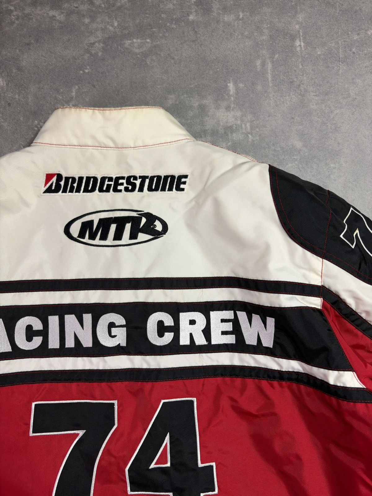 NASCAR Vintage Speed Freak #74 Fast Lane Nascar Racing Moto Jacket Size US XL / EU 56 / 4 - 20 Thumbnail