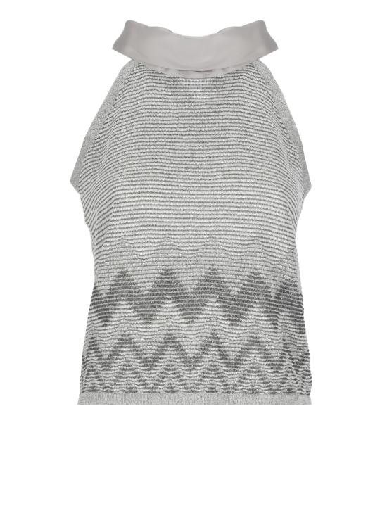 D.Exterior D. EXTERIOR Women Tops 60185 12ACC Silver Size S / US 4 / IT 40 - 1 Thumbnail