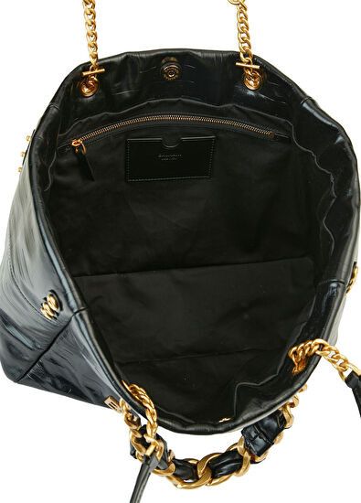 Balmain os11x0326 Size: OS / 1945 Soft Crackled Leather Tote Bag Size ONE SIZE - 5 Thumbnail