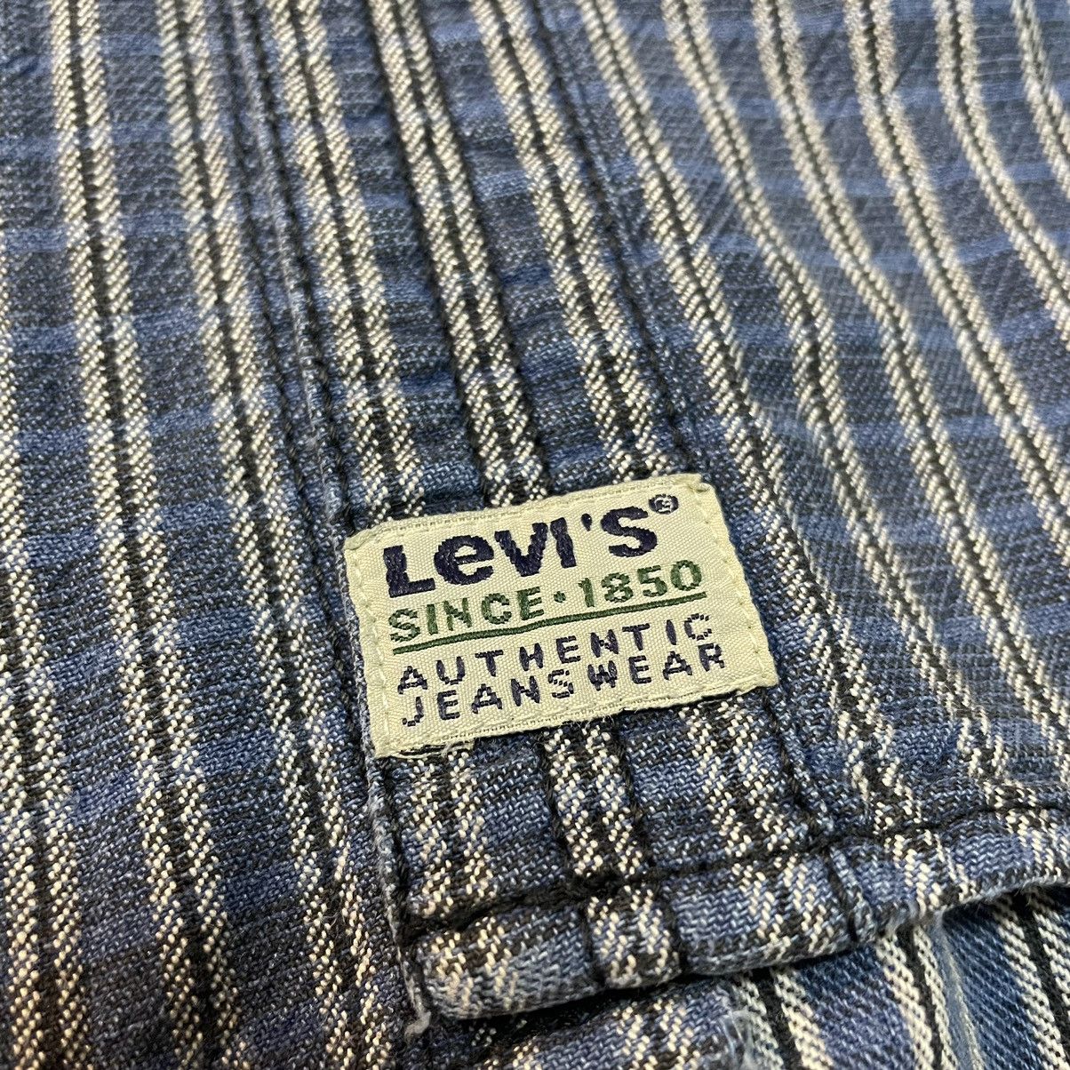 Levi's × Levi's Vintage Clothing × Vintage Levi’s Denim Check Shirt Vintage 90s Size US L / EU 52-54 / 3 - 8 Thumbnail