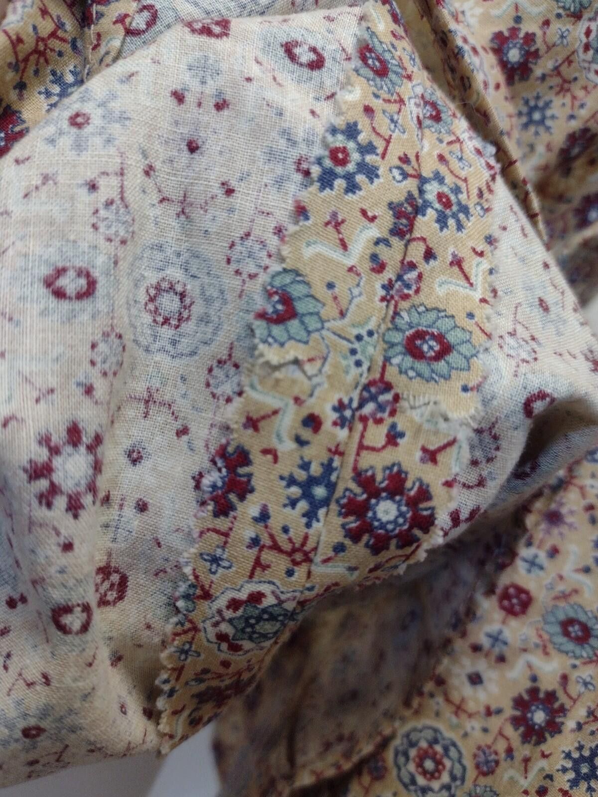 Handmade VTG 70s Handmade Calico Floral Pearlized Button Blouse M Size M / US 6-8 / IT 42-44 - 7 Thumbnail