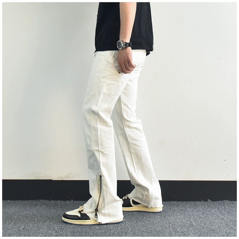 Designer × Japanese Brand × Vintage skate hiphop zipper carpenter flared pants Size US 32 / EU 48 - 2 Thumbnail